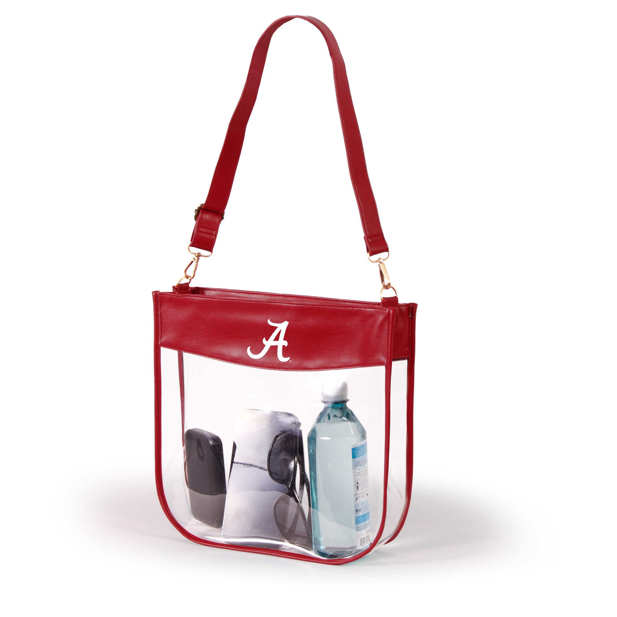 Alabama Roll Tide Large Clear Purse with Zipper