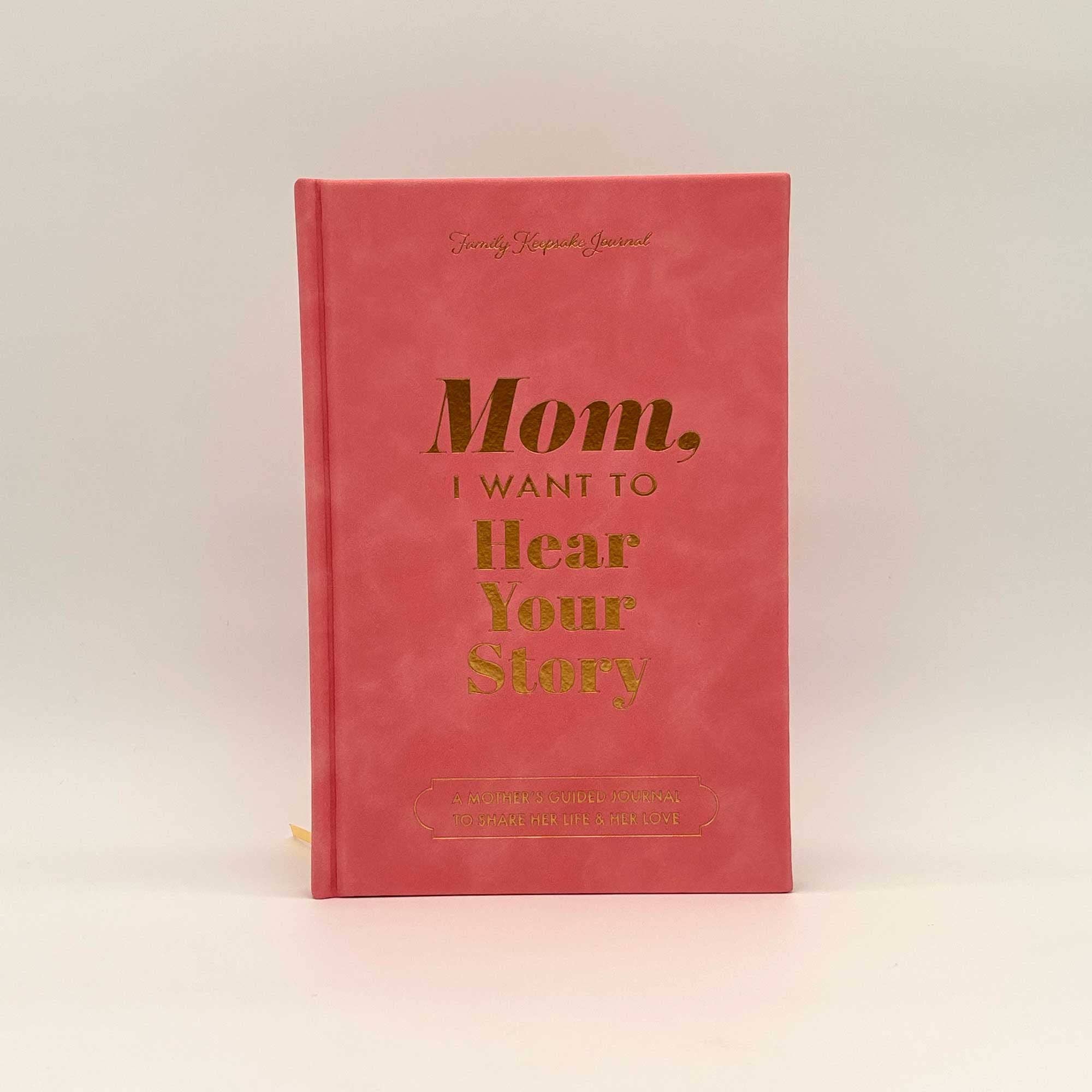 Mom, I Want to Hear Your Story Heirloom Rose Leather Cover Version