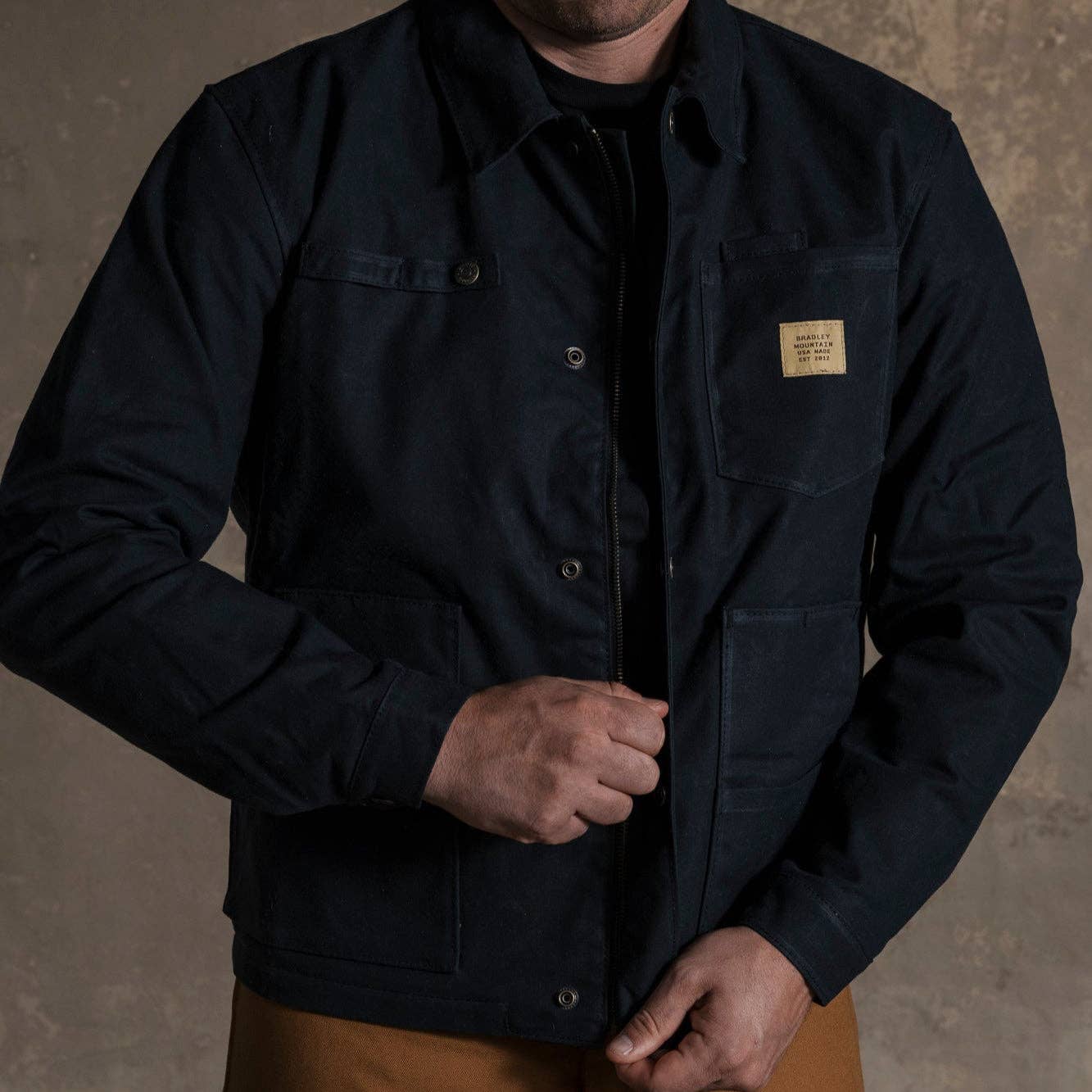 Cabin Jacket w/ Zipper - Waxed Black