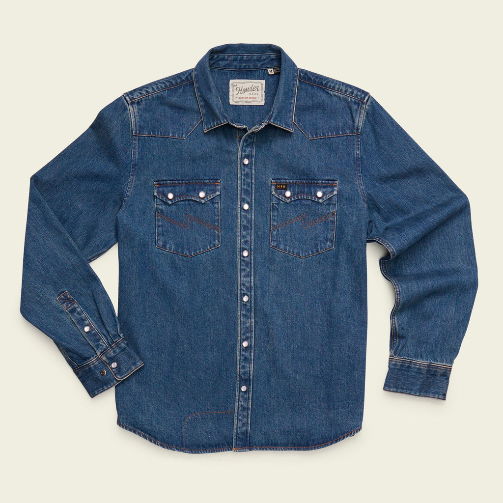 Dust Up Denim Snapshirt - Bolan Classic Wash