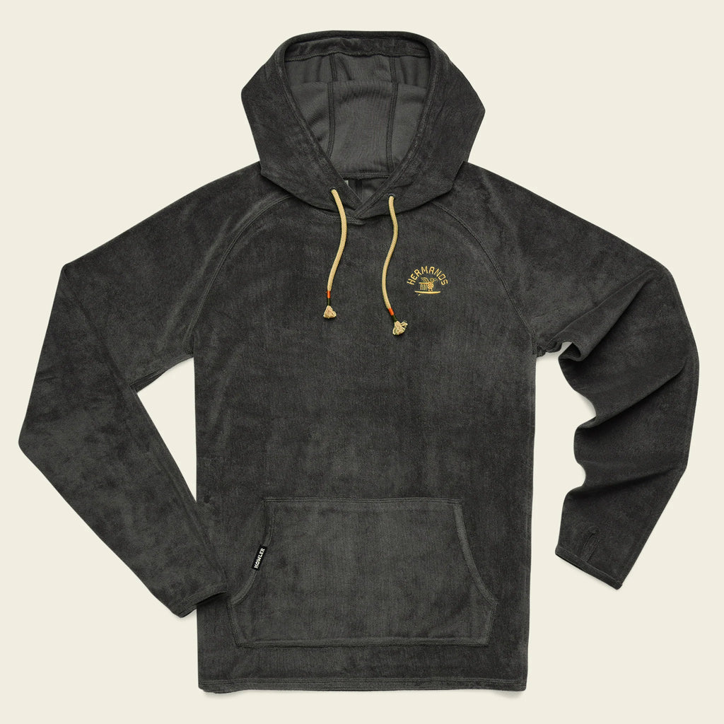 Terrycloth Hoodie - Surfbird - Antique Black