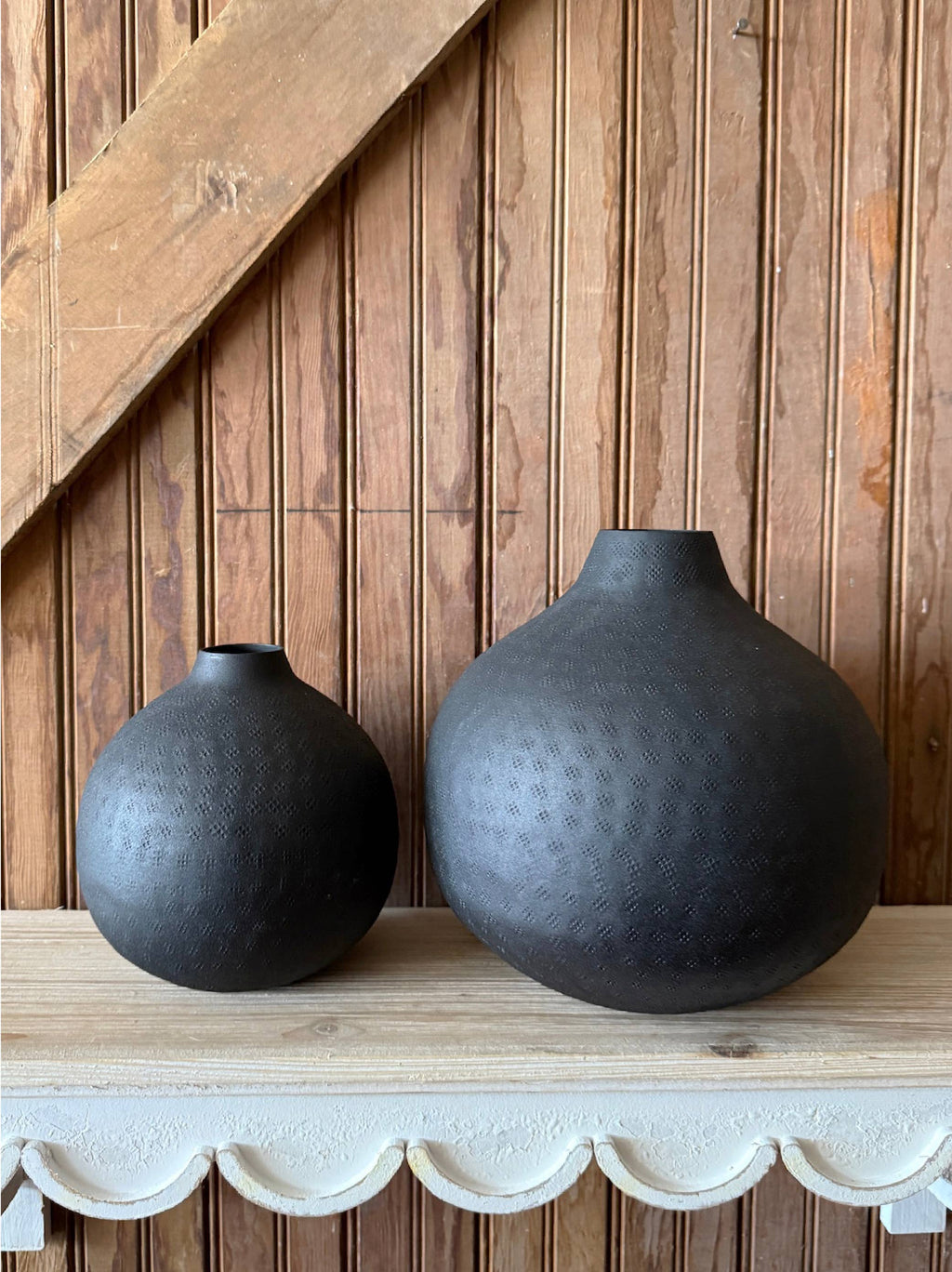 Textured Vase Small Round