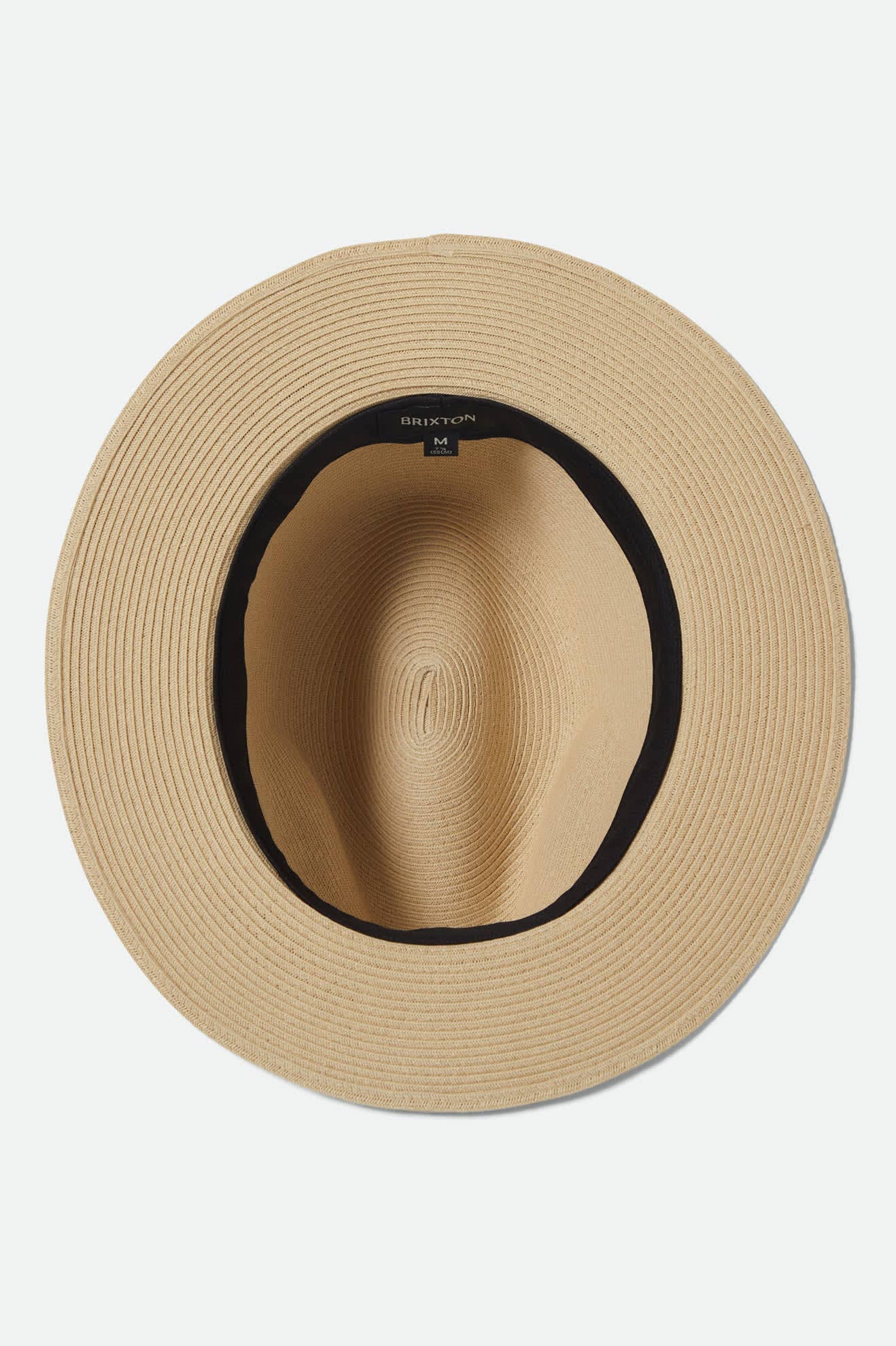 Roma Straw Packable Fedora - Natural/Bronze