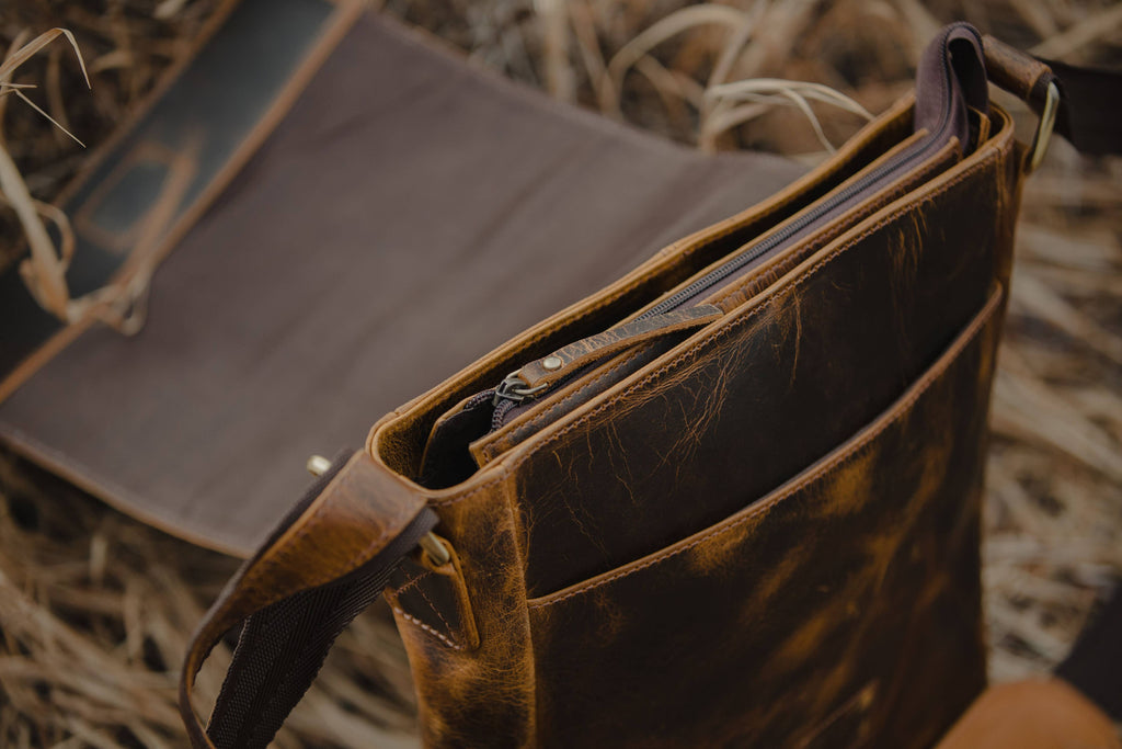 Cordova Buffalo Leather Messenger Bag