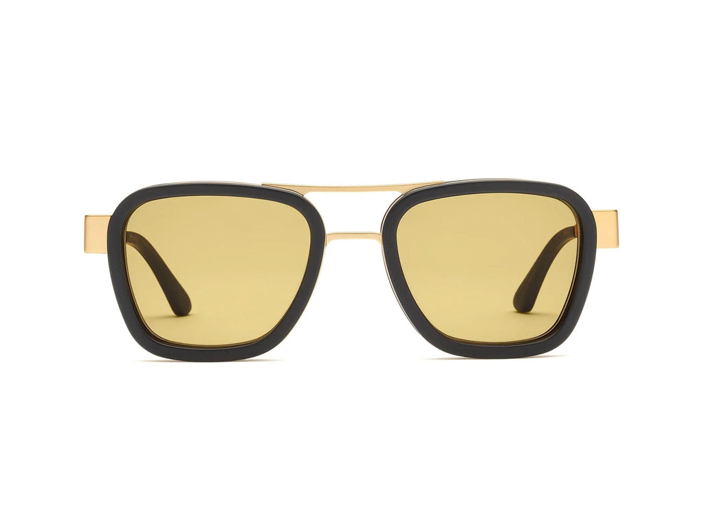 Caddis Bandit Sunglasses - Matte Gold - Matte Black - Zeiss Lightpro Amber