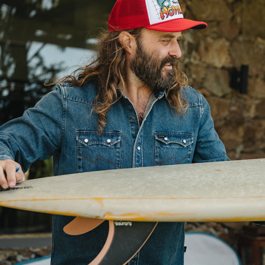 Dust Up Denim Snapshirt - Bolan Classic Wash