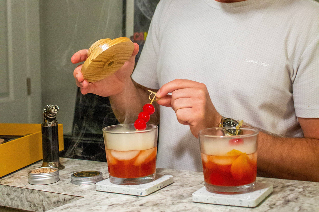 Wood Chips for Cocktail and Food Smokers, Bar gift case 4pcs