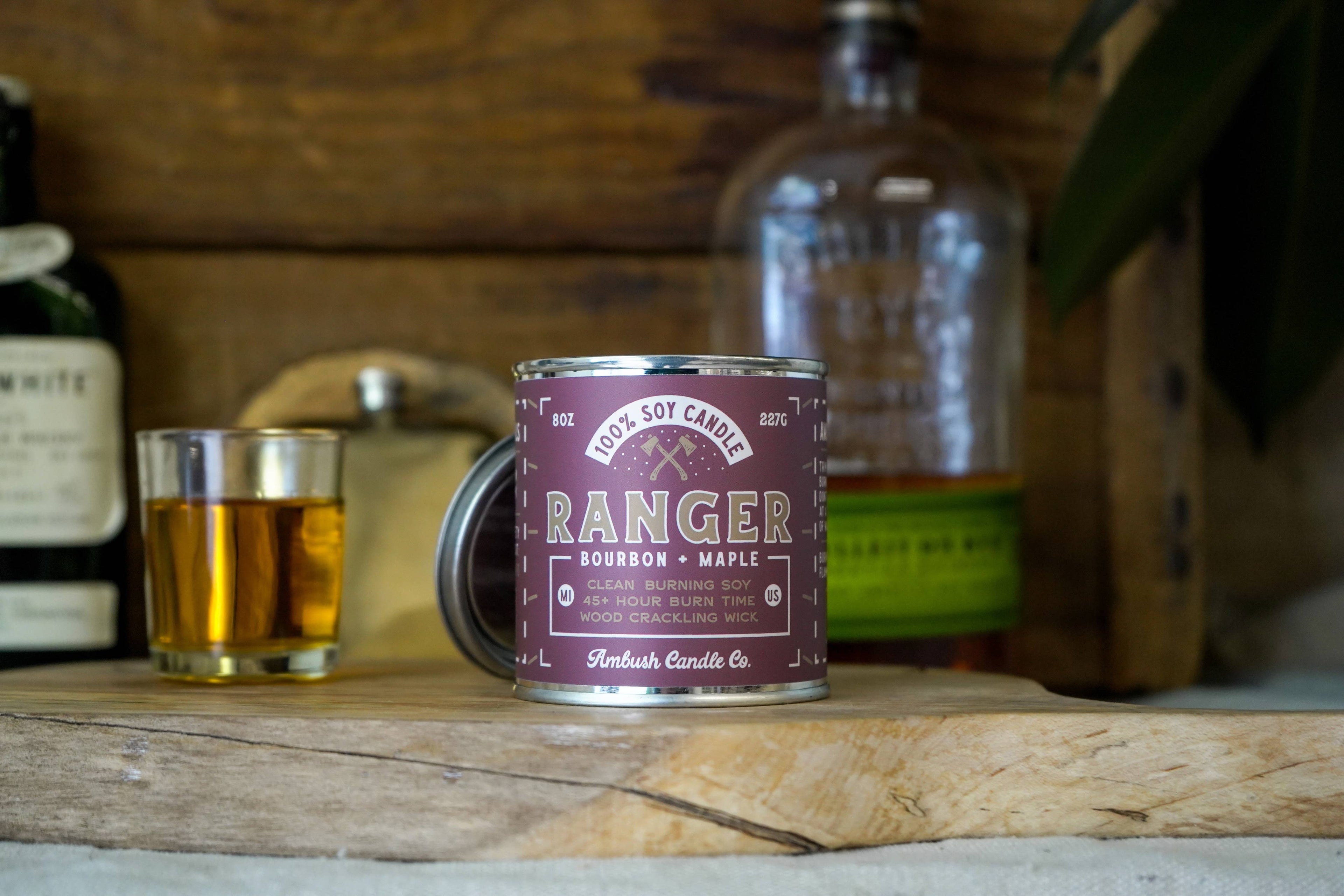 Ranger | Bourbon + Maple 8oz Soy Candle