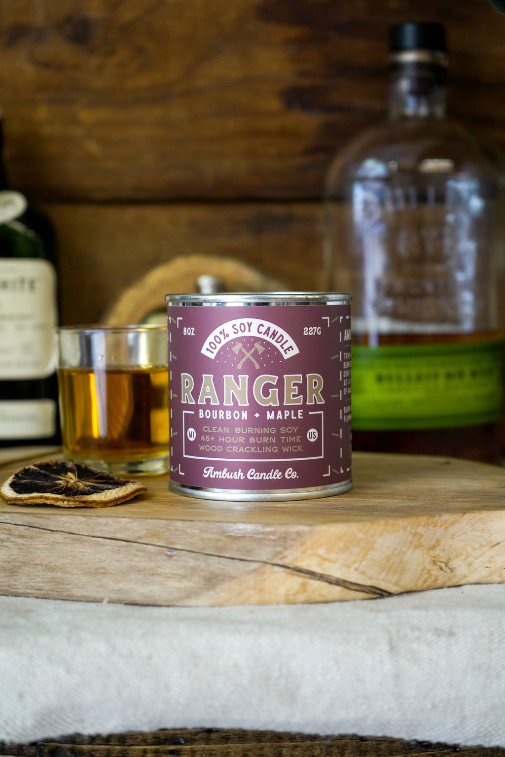 Ranger | Bourbon + Maple 8oz Soy Candle