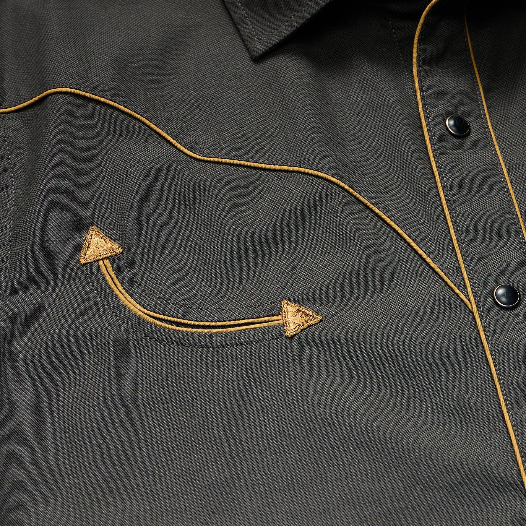 Broncobuster Snapshirt - Antique Black