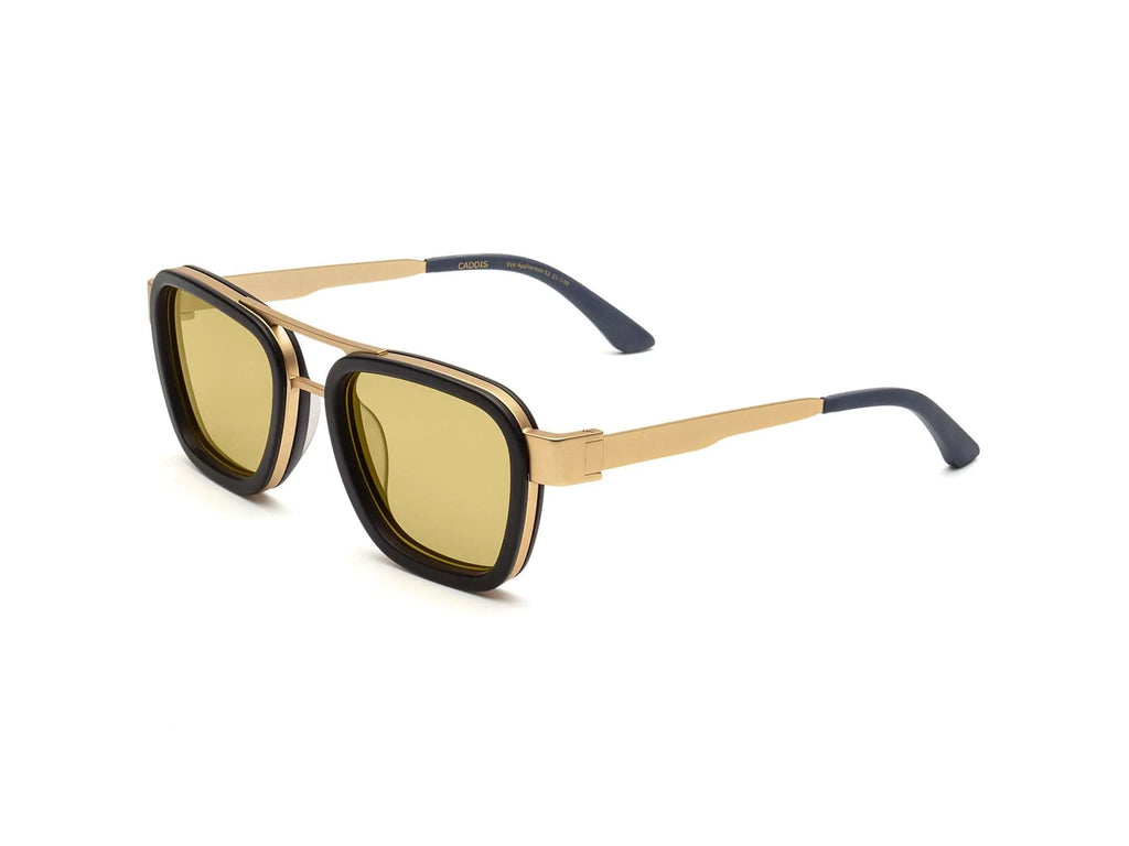 Caddis Bandit Sunglasses - Matte Gold - Matte Black - Zeiss Lightpro Amber