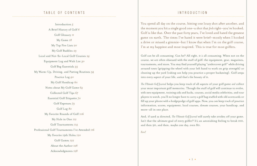 Ultimate Golf Journal