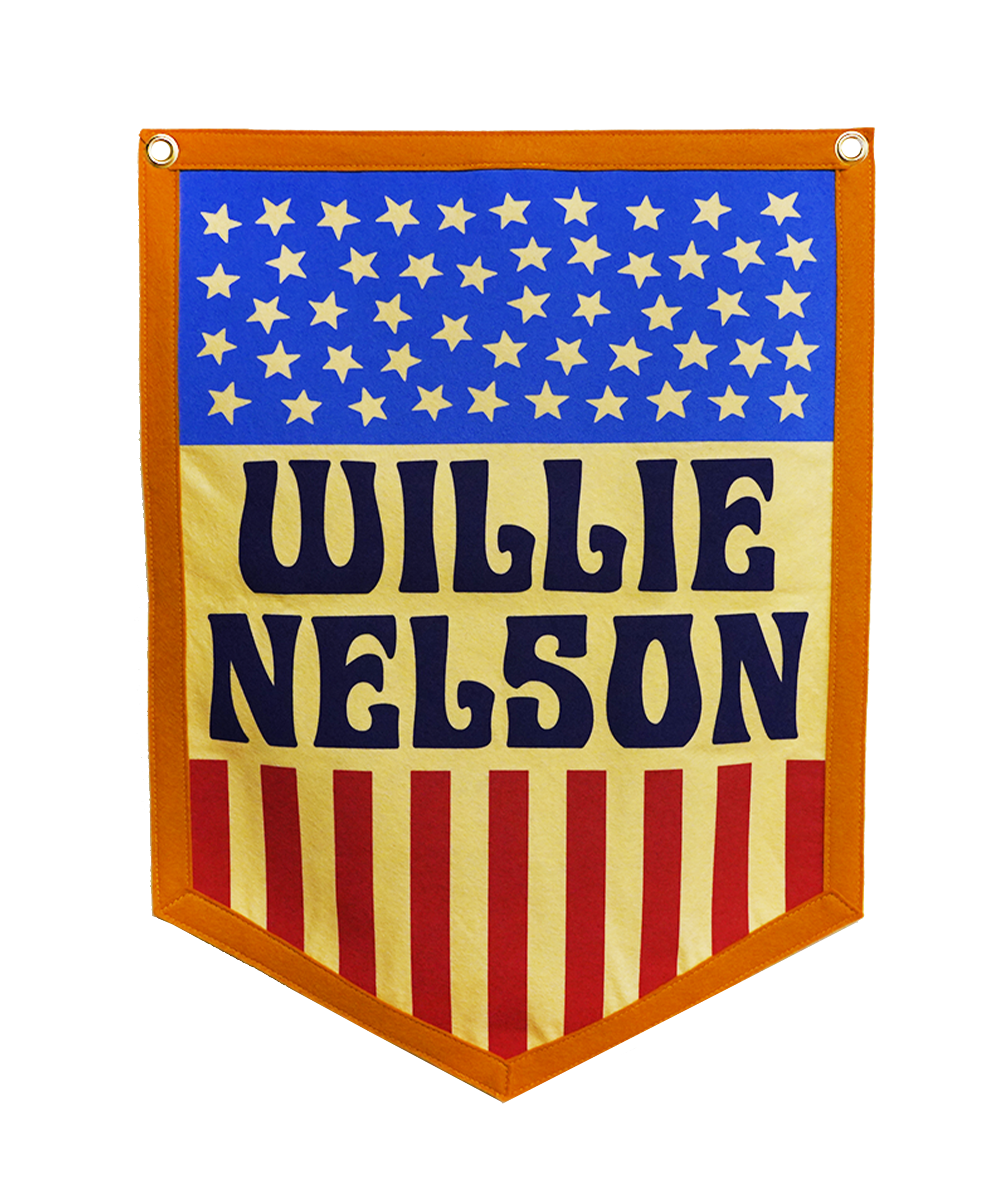 Stars and Stripes Willie Nelson Camp Flag • Willie Nelson x Oxford Pennant