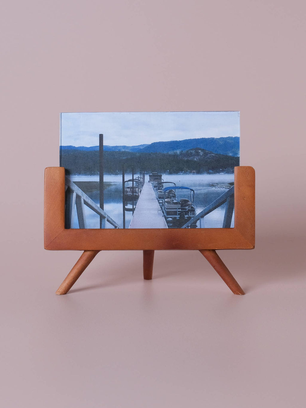 Legged Wood Photo Frame