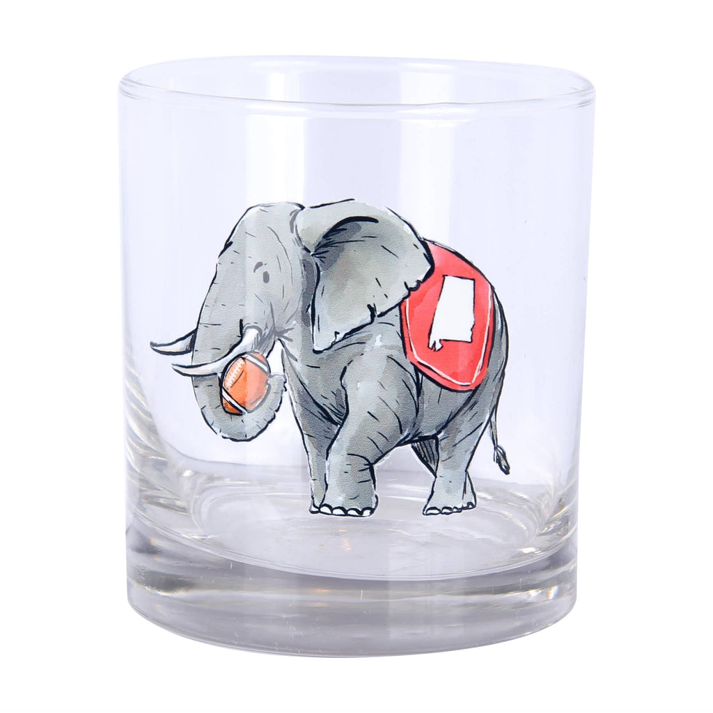 Alabama AL State Spirit Elephant Rocks Glass
