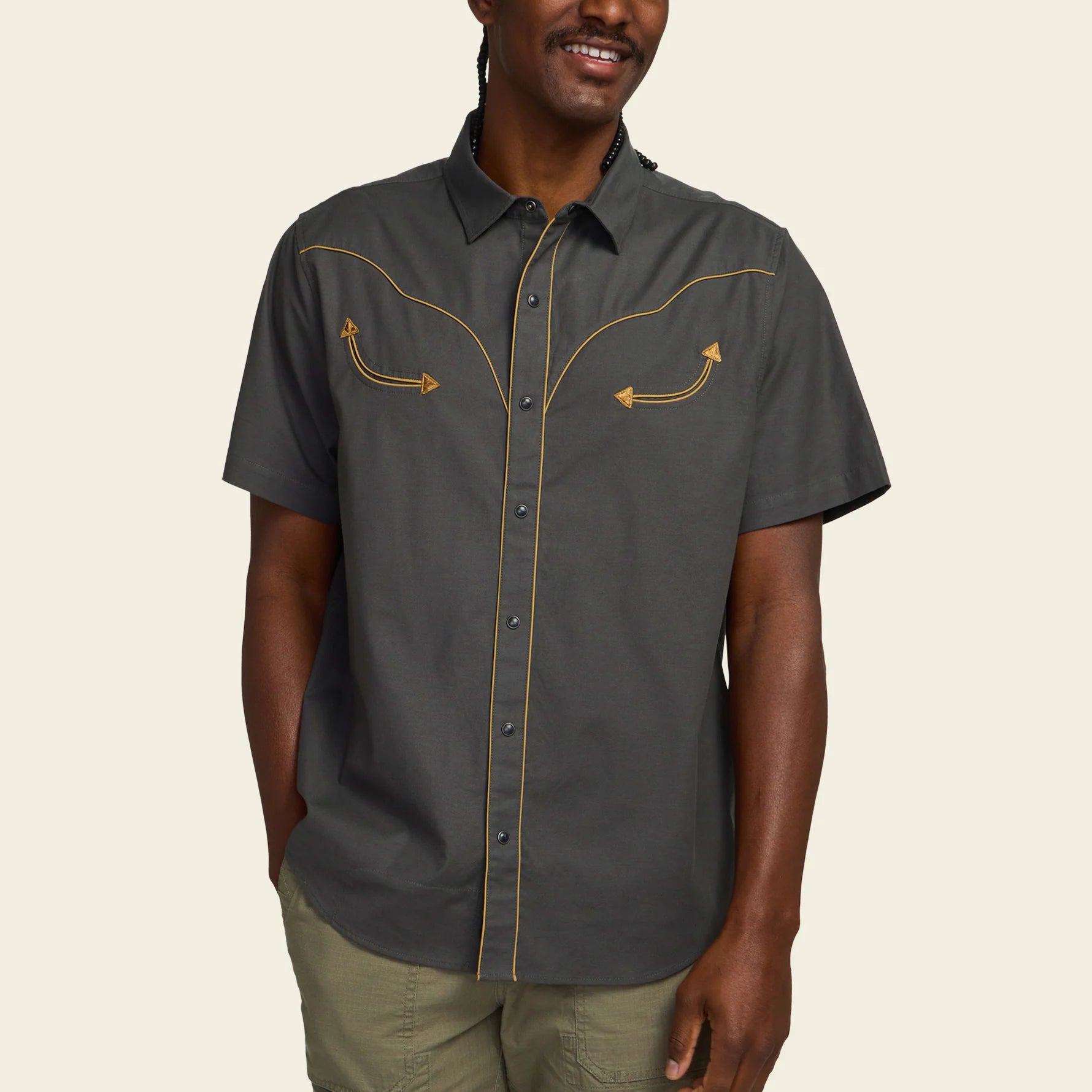 Broncobuster Snapshirt - Antique Black