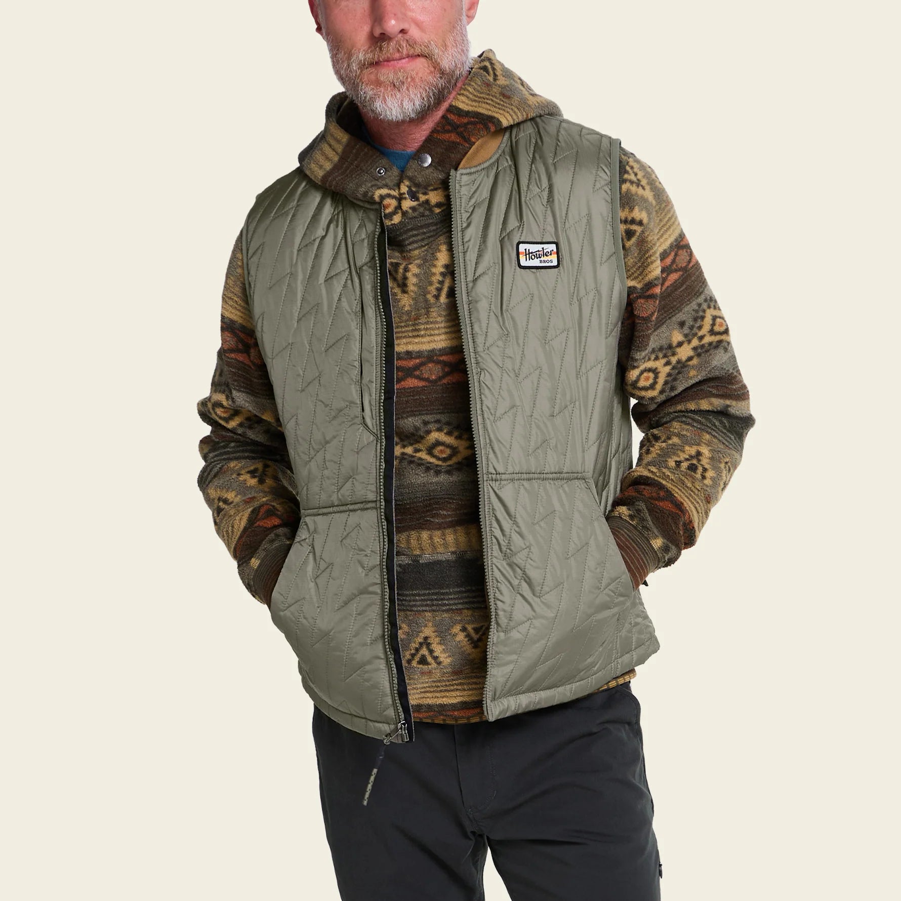 Voltage Quilted Vest - Vetiver