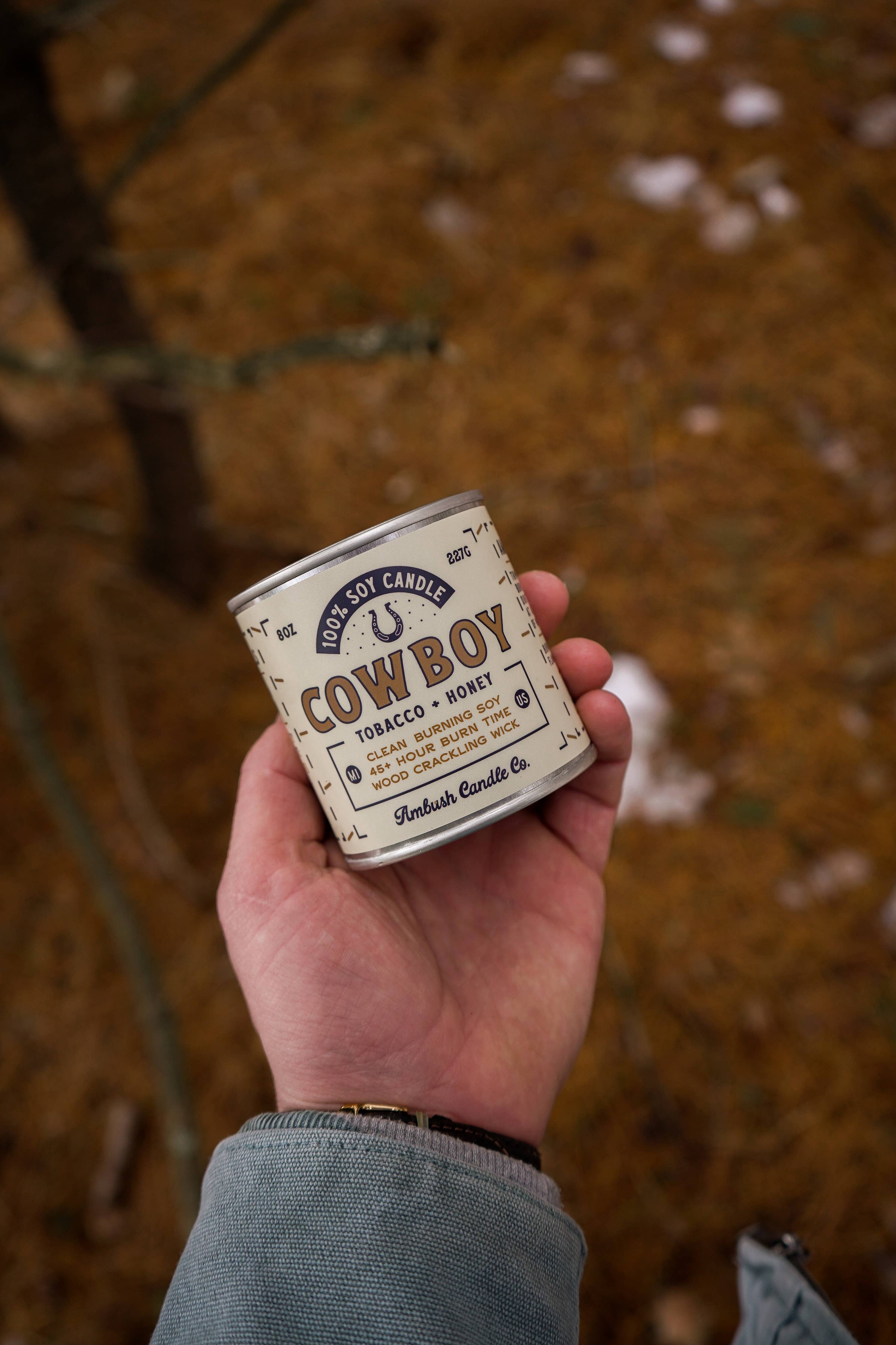 Cowboy "First Edition" | Tobacco + Honey 8oz Soy Candle