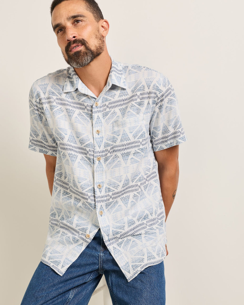 Dawson Linen Shirt - Ponderosa Grey/Blue
