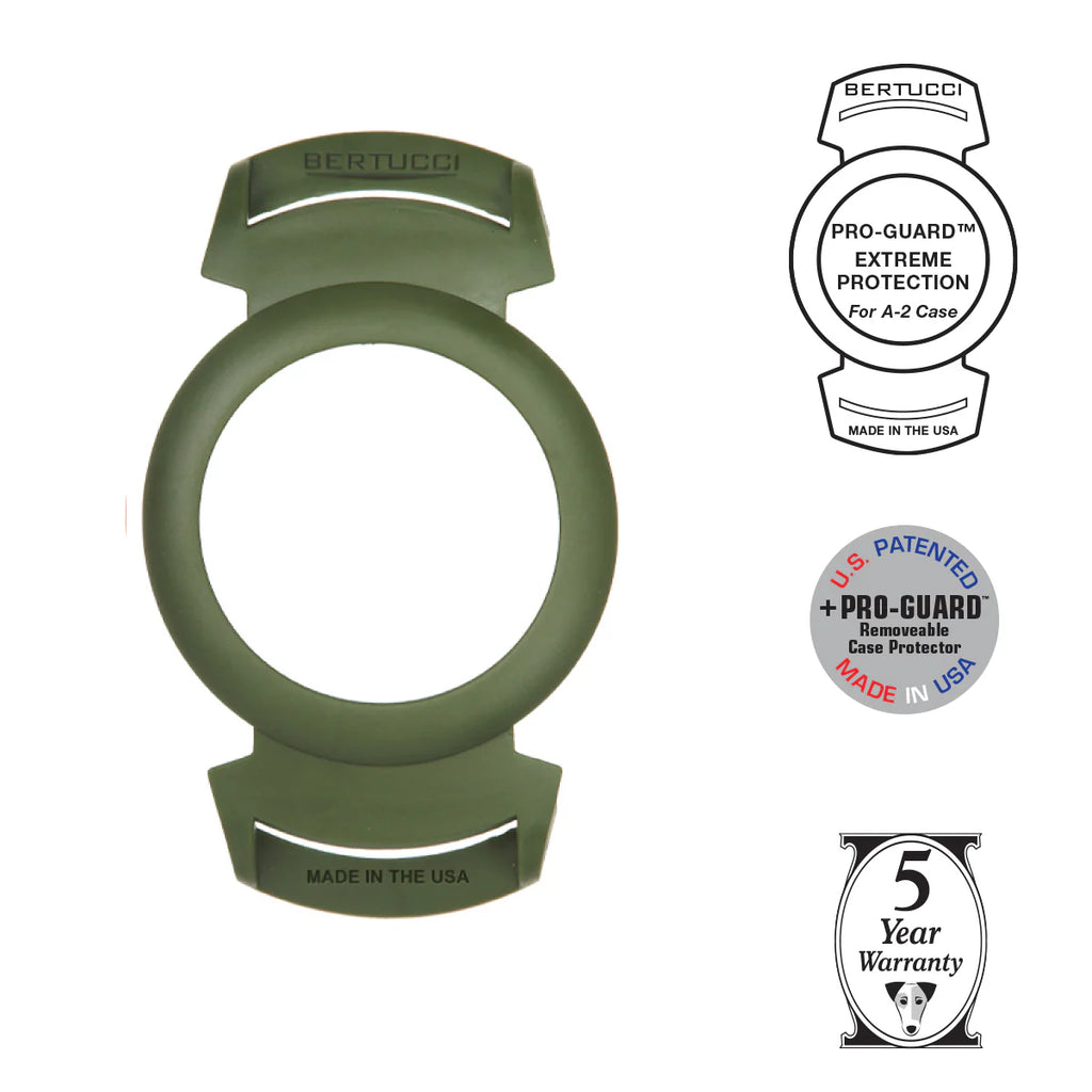 BERTUCCI A-2S CONSTRUCTION KING™ - BLACK DIAL, FOLIAGE TRIDURA™ BAND + FOLIAGE PRO-GUARD™