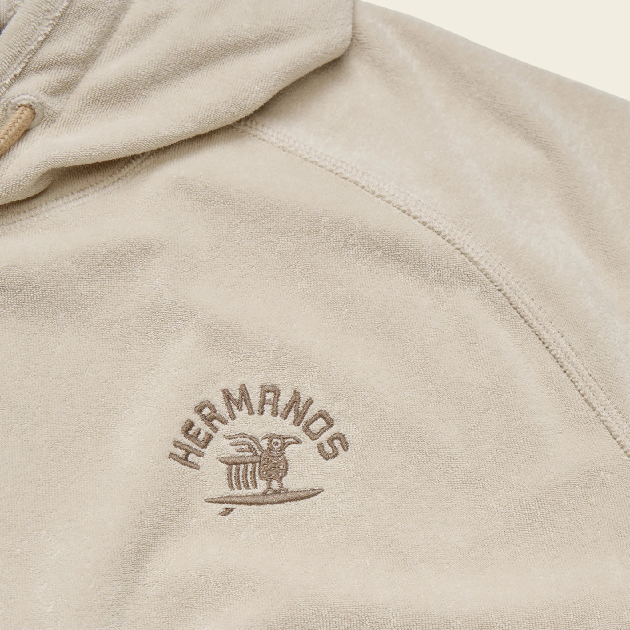 Terrycloth Hoodie - Surfbird - Sand