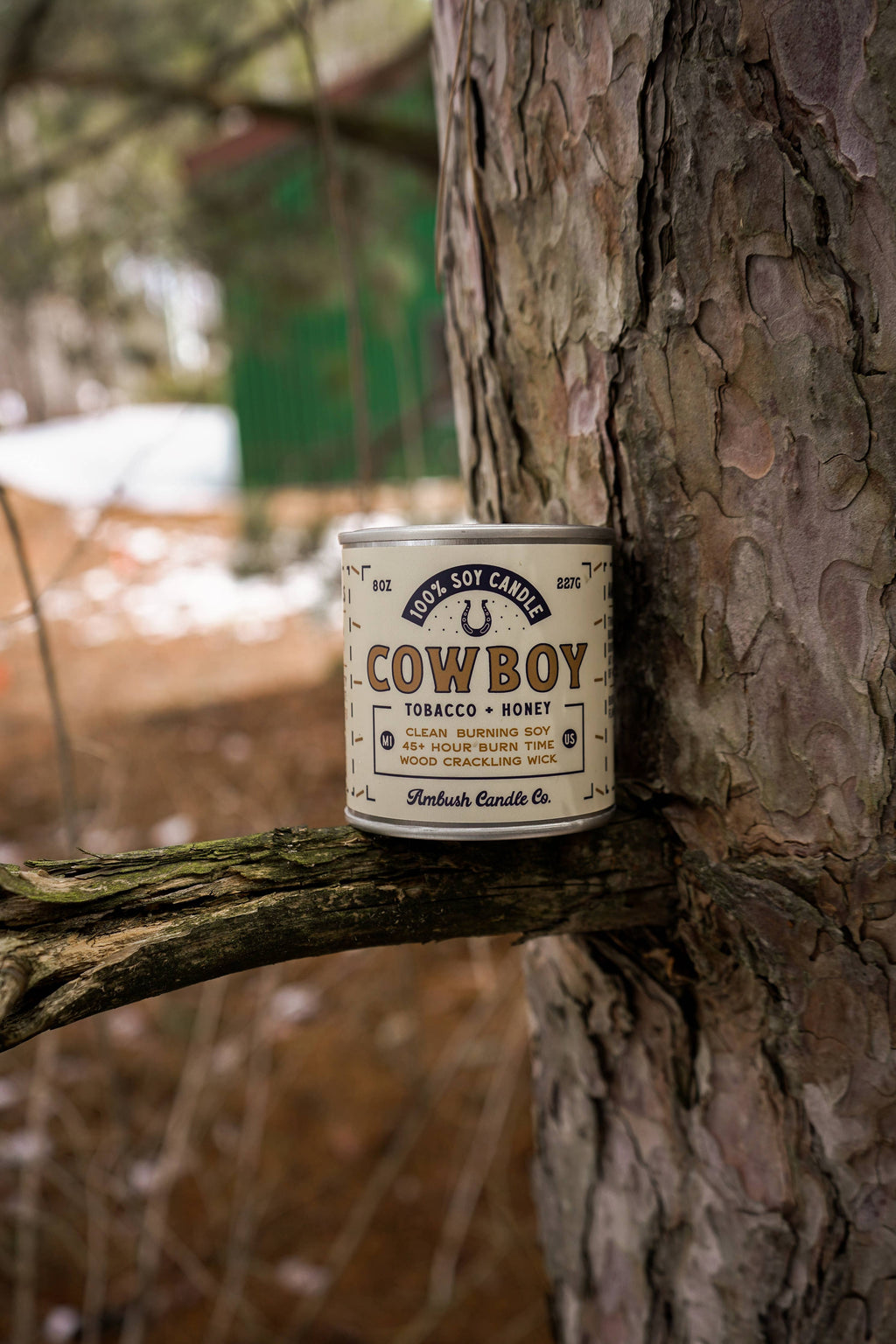 Cowboy "First Edition" | Tobacco + Honey 8oz Soy Candle
