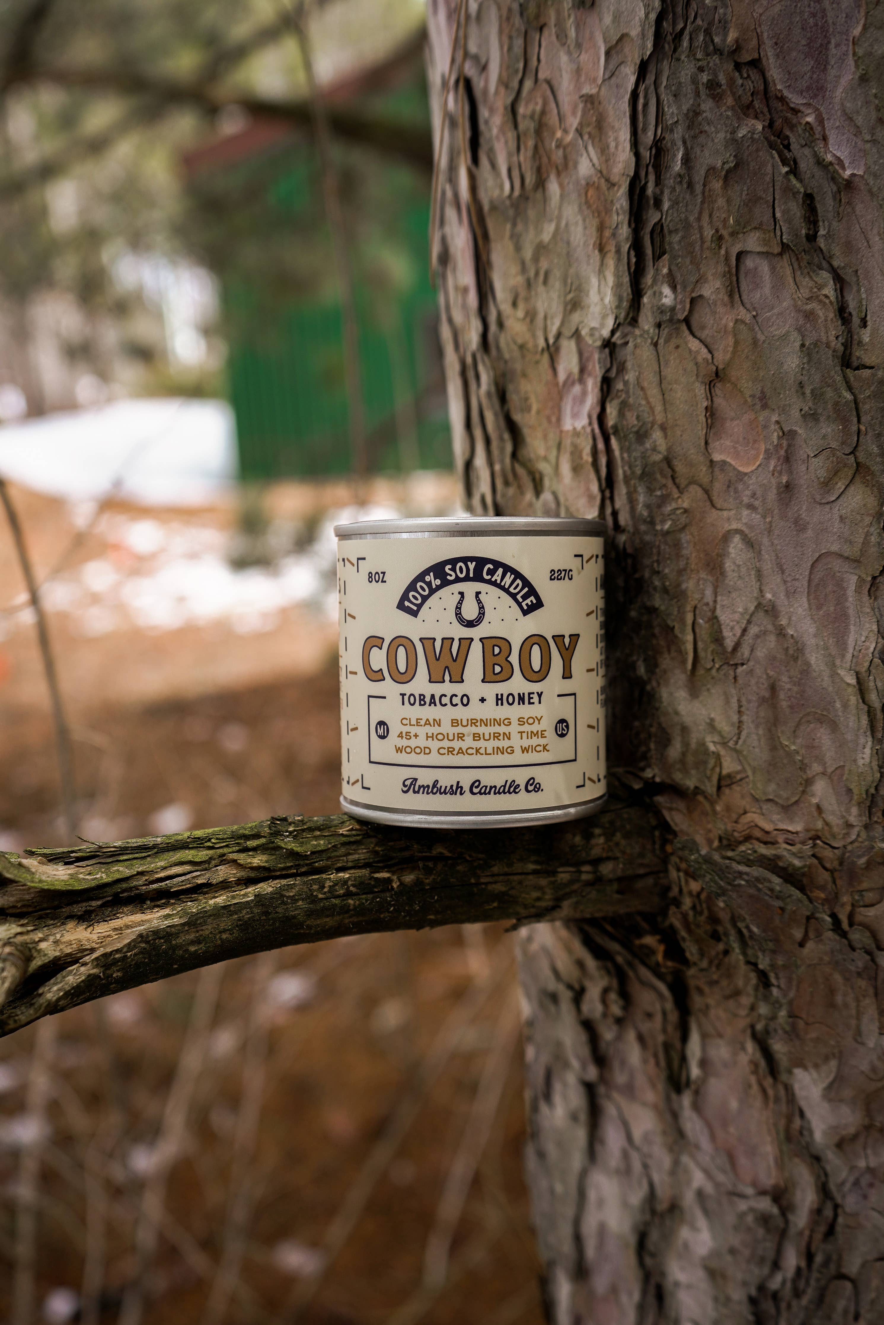 Cowboy "First Edition" | Tobacco + Honey 8oz Soy Candle