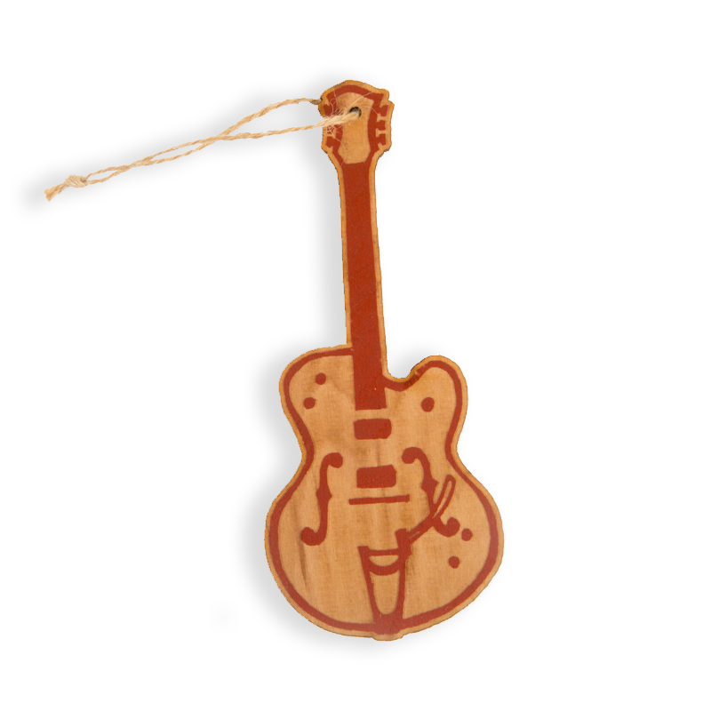 Electric Guitar Wooden Ornament