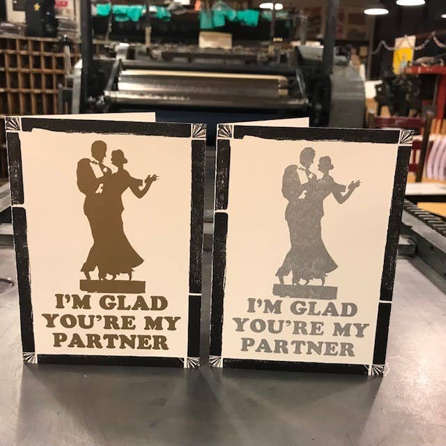 Glad You're My Partner Card