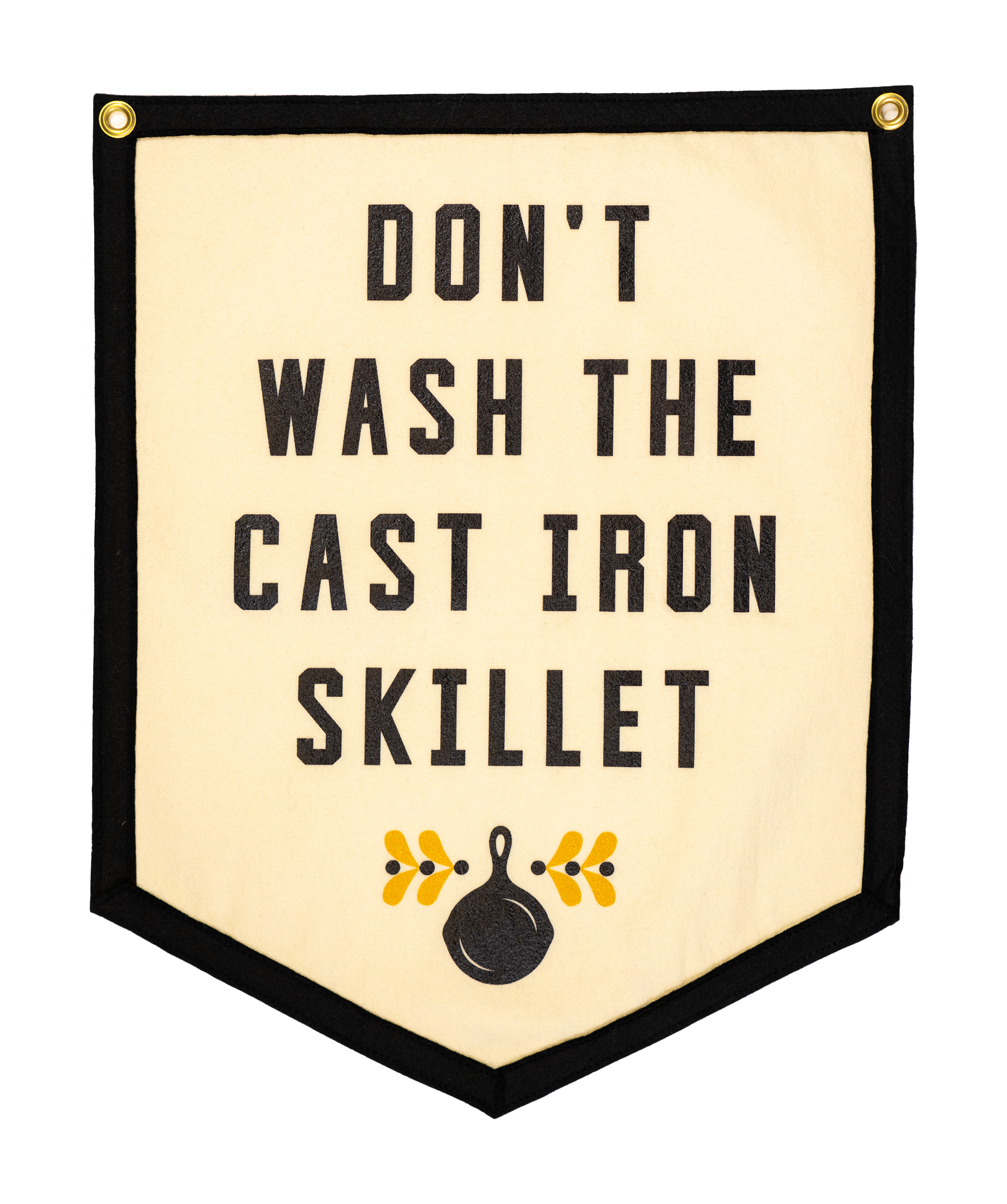 Don't Wash The Cast Iron Skillet Camp Flag • Jason Isbell x Oxford Pennant