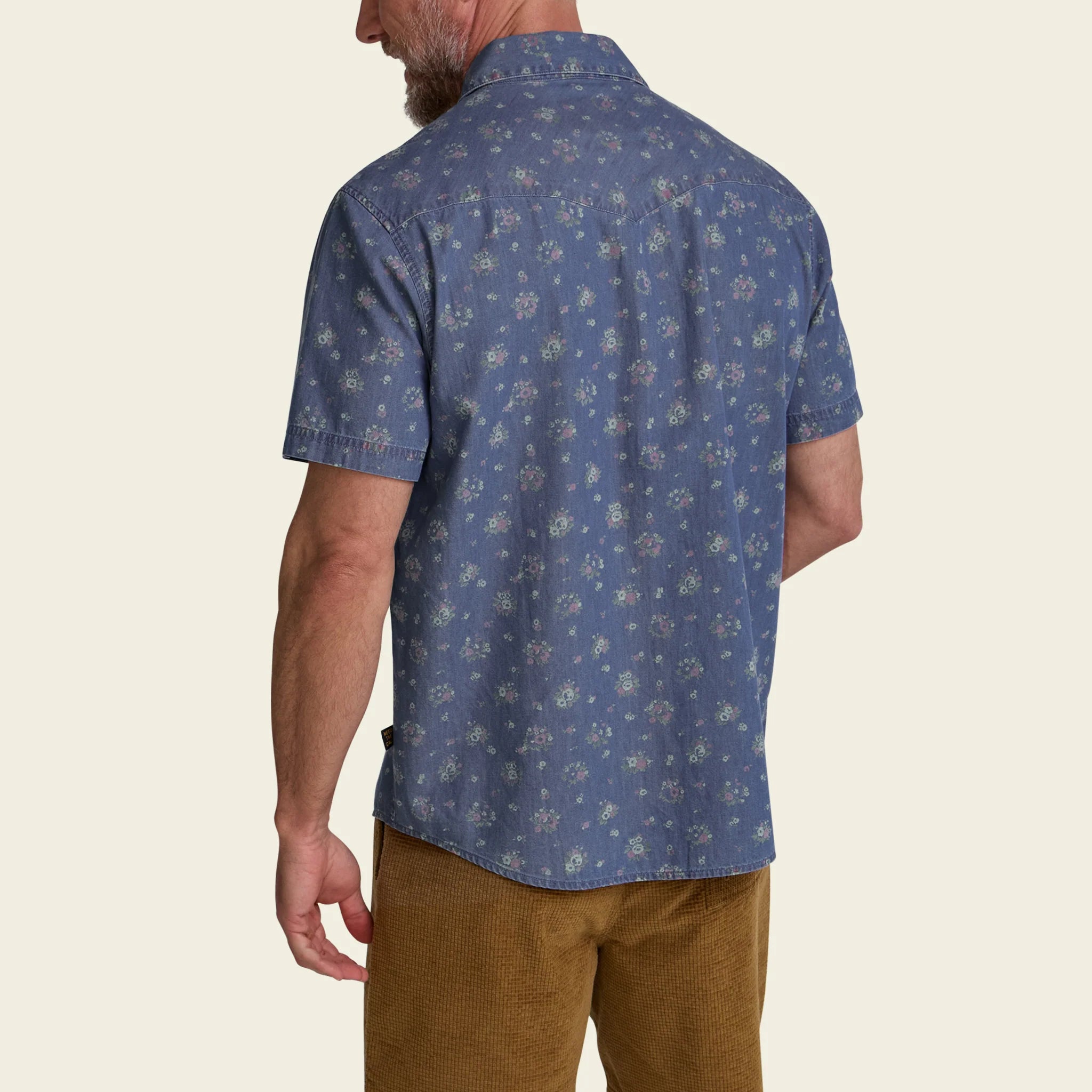 H Bar B Snapshirt : Bouquets - Washed Indigo