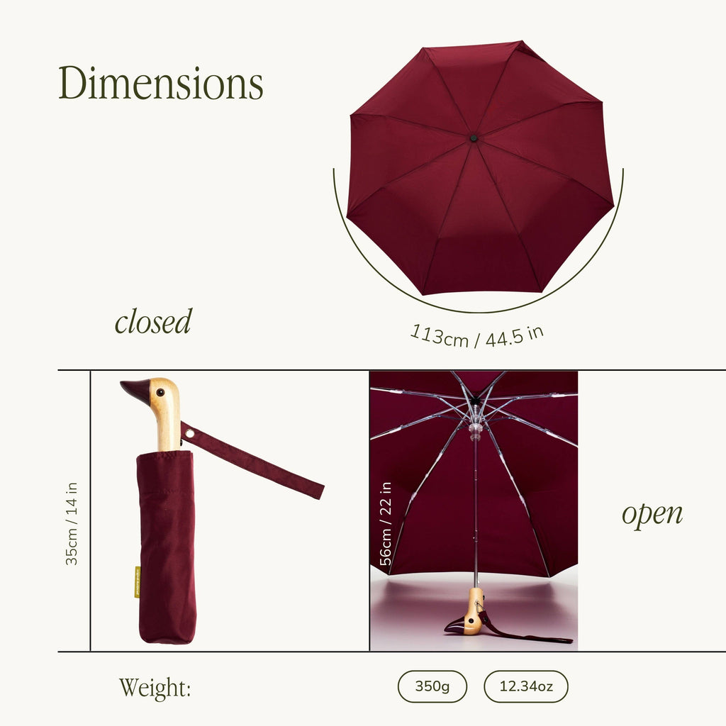 Cherry Eco-Friendly Compact Original Duckhead Umbrella