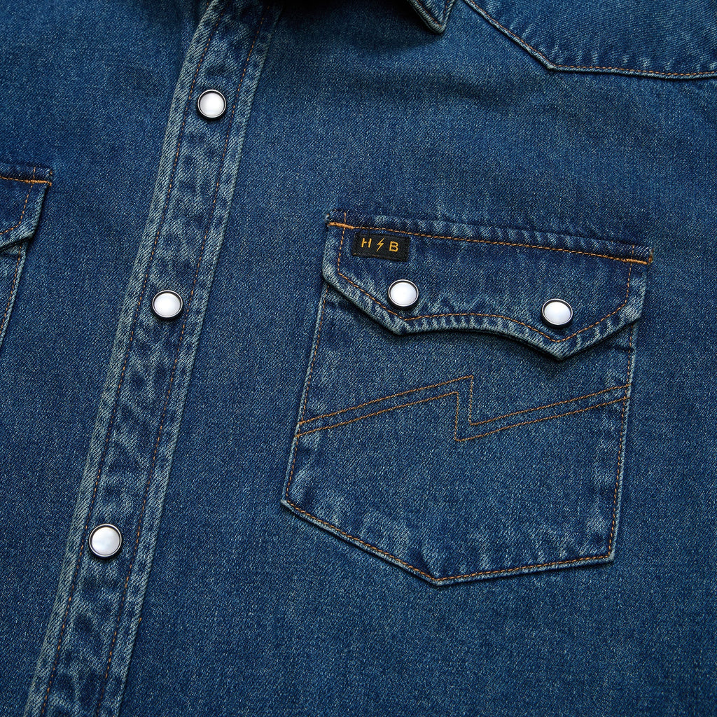 Dust Up Denim Snapshirt - Bolan Classic Wash