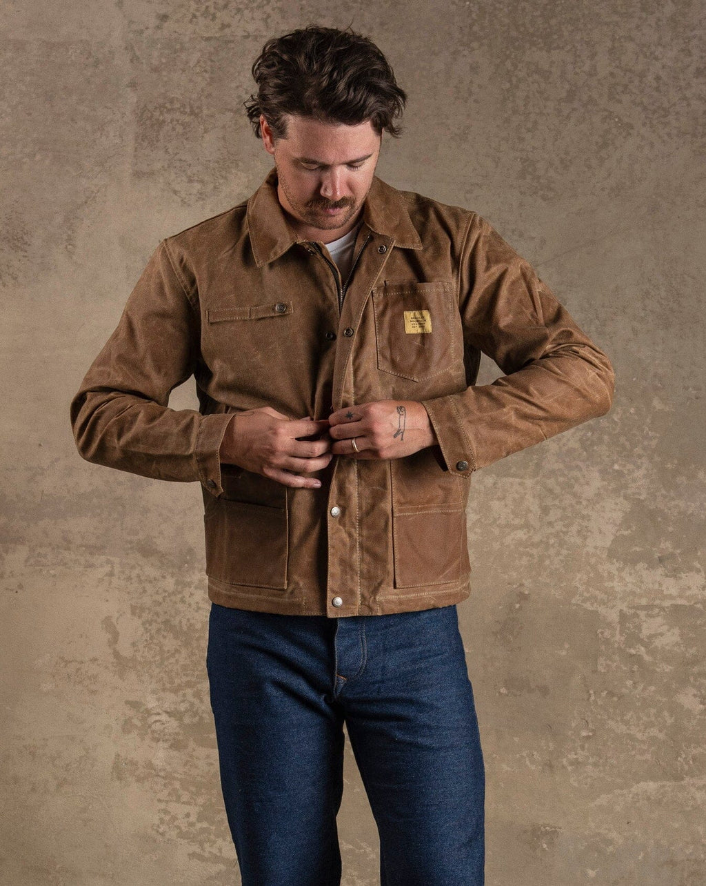 Cabin Jacket w/ Zipper - Brush Brown