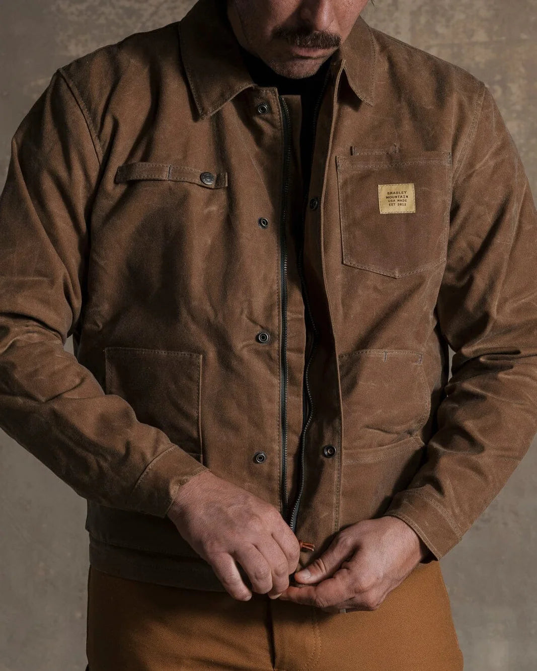 Cabin Jacket w/ Zipper - Brush Brown