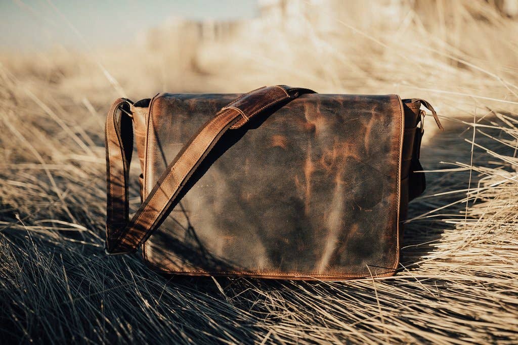 Kasilof Leather Messenger Bag 18" XL