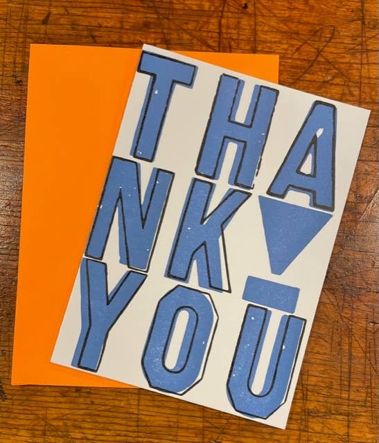 Thank You Outline Boxed Cards - Pack of 8 Cards