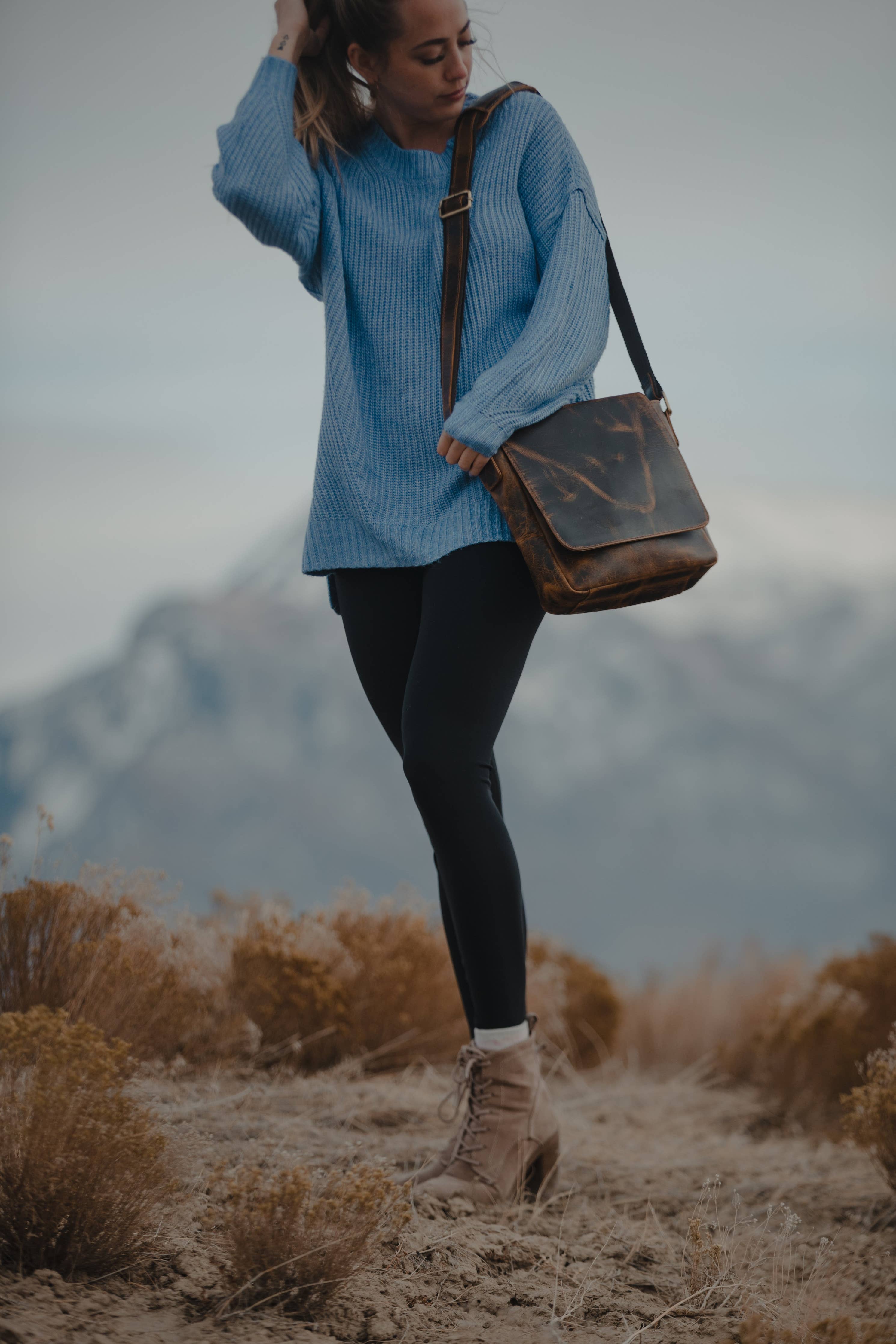 Cordova Buffalo Leather Messenger Bag