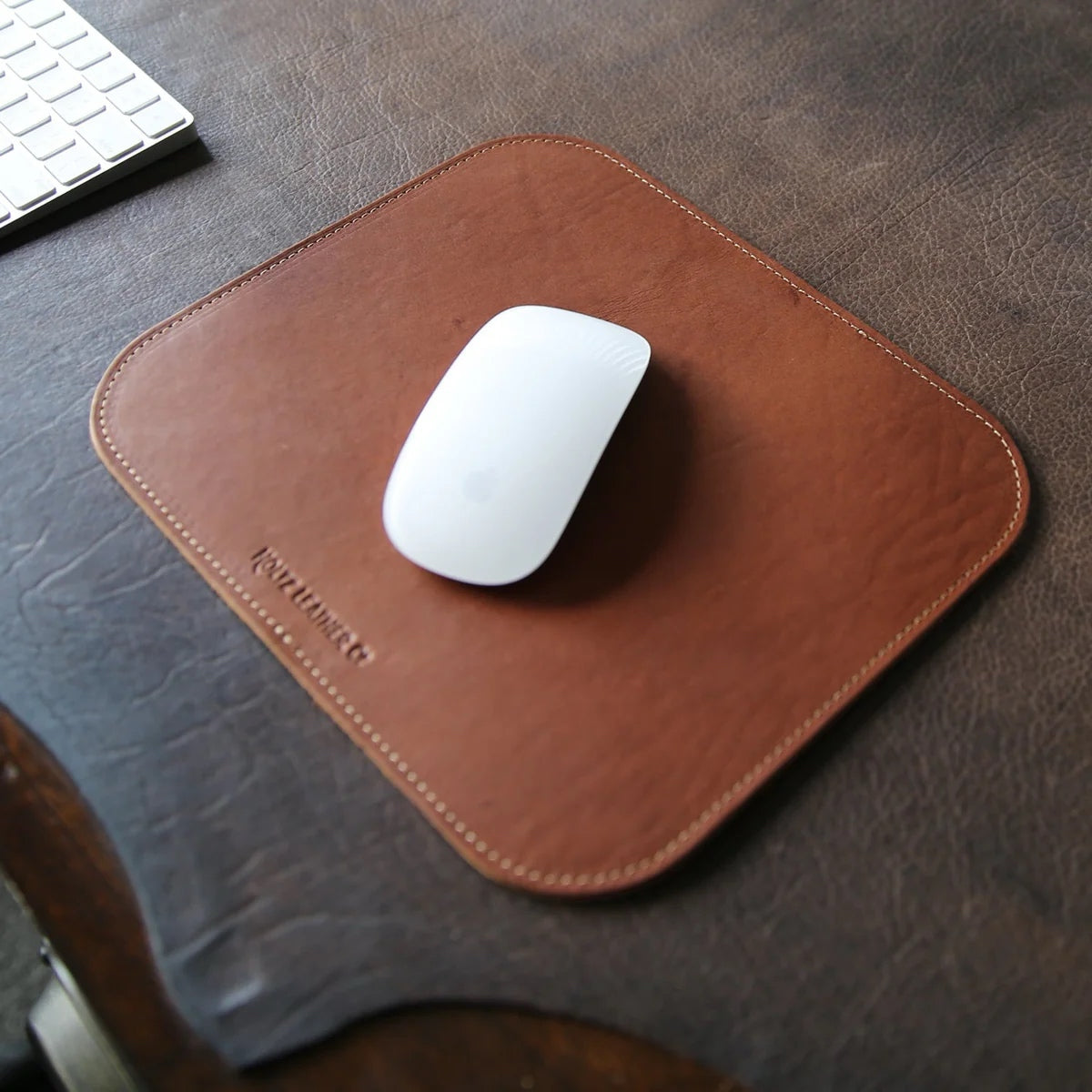 Architect Leather Mouse Pad - Brown