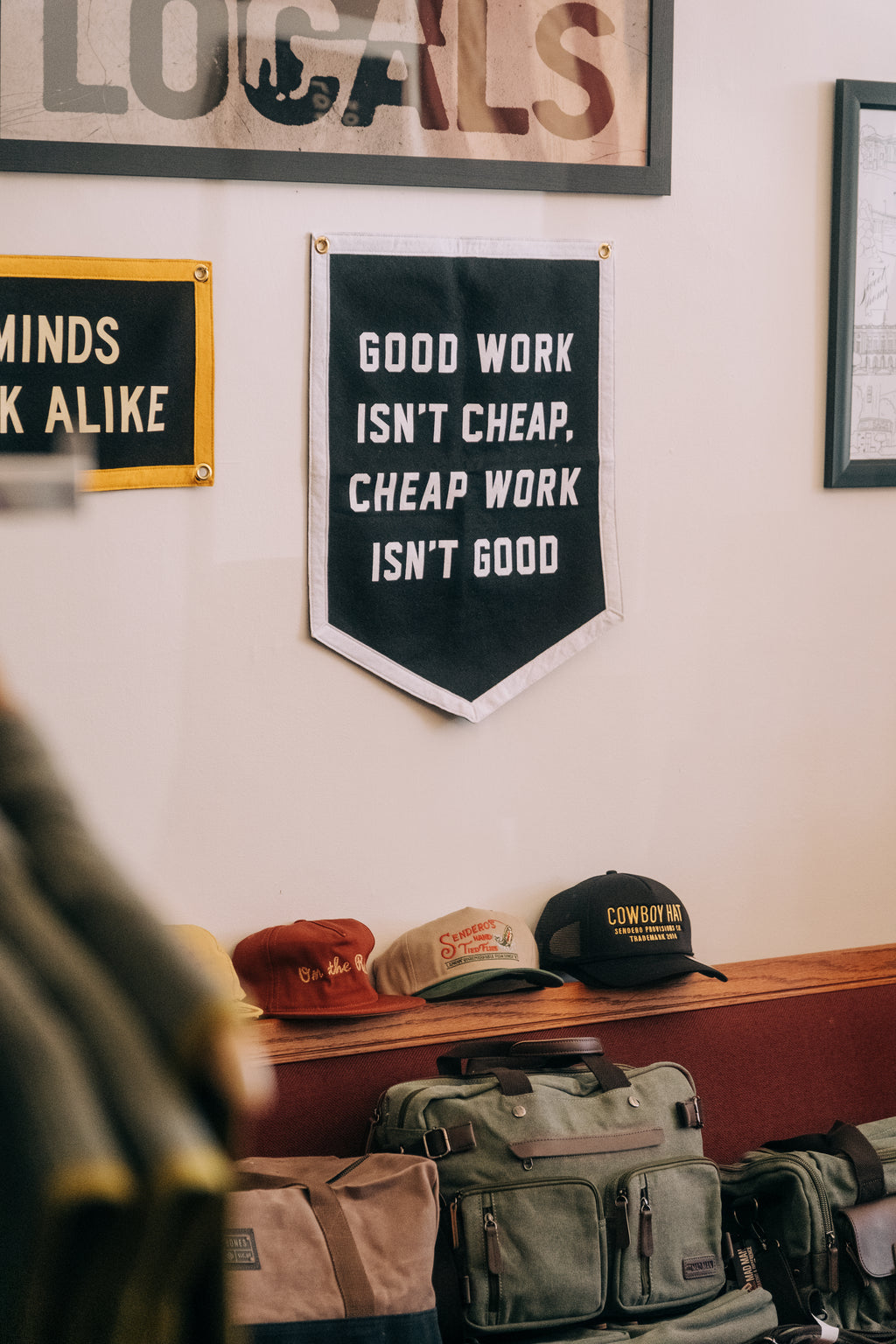 Good Work Isn't Cheap Camp Flag