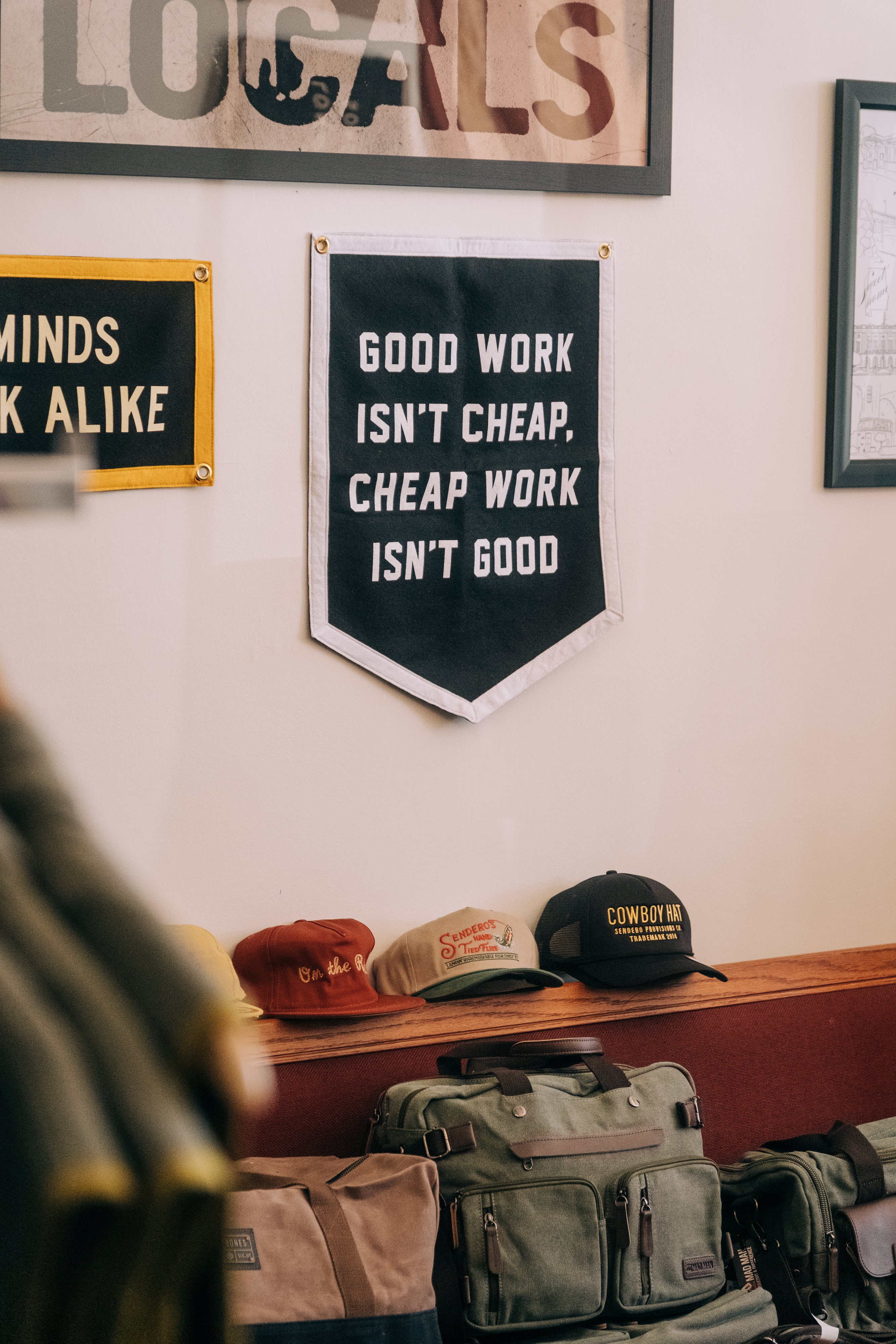 Good Work Isn't Cheap Camp Flag