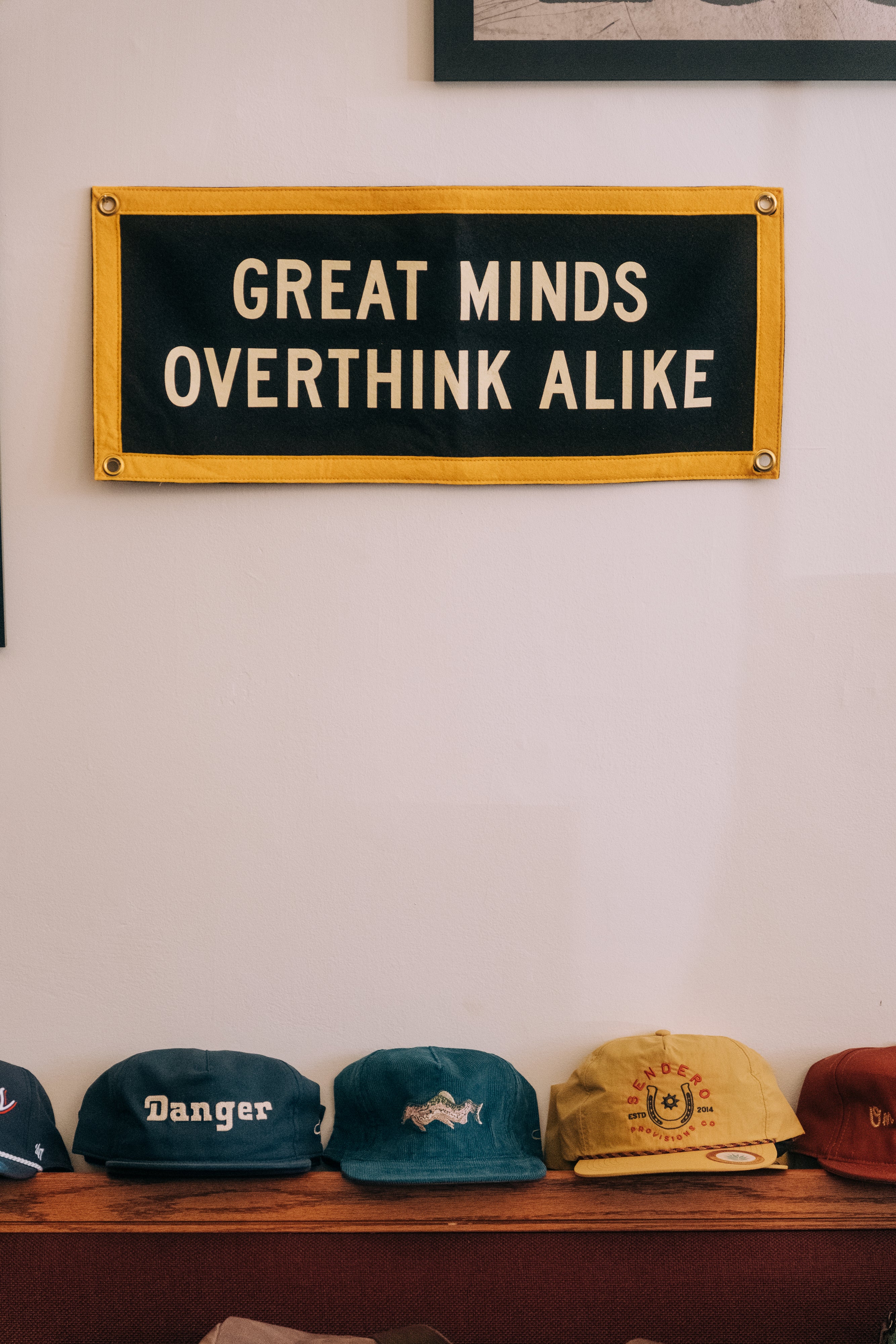 Great Minds Overthink Alike Camp Flag • Holy Smokes x Oxford