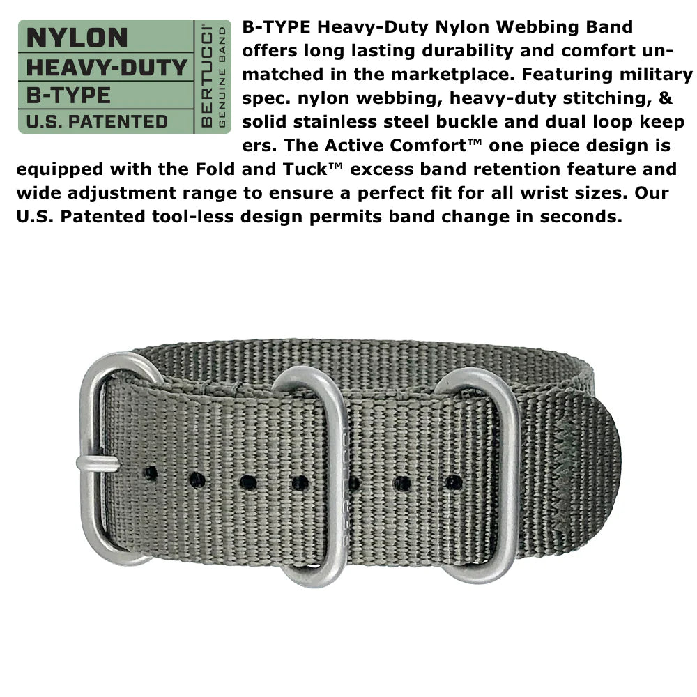 DX3® SUPER™ - BLACK W/ GHOST GRAY™ NYLON BAND