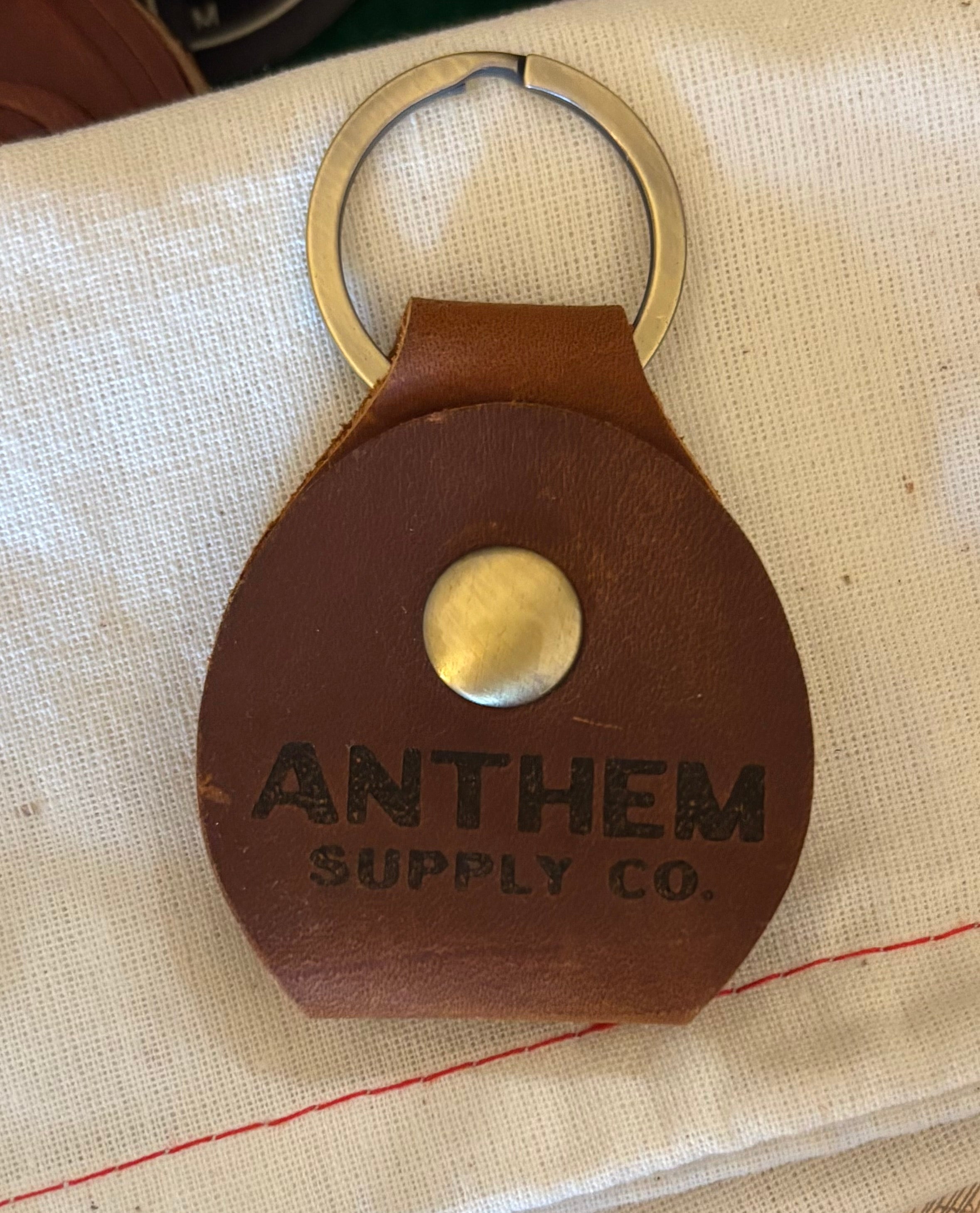 Anthem Leather Guitar Pick Pouch Keychain