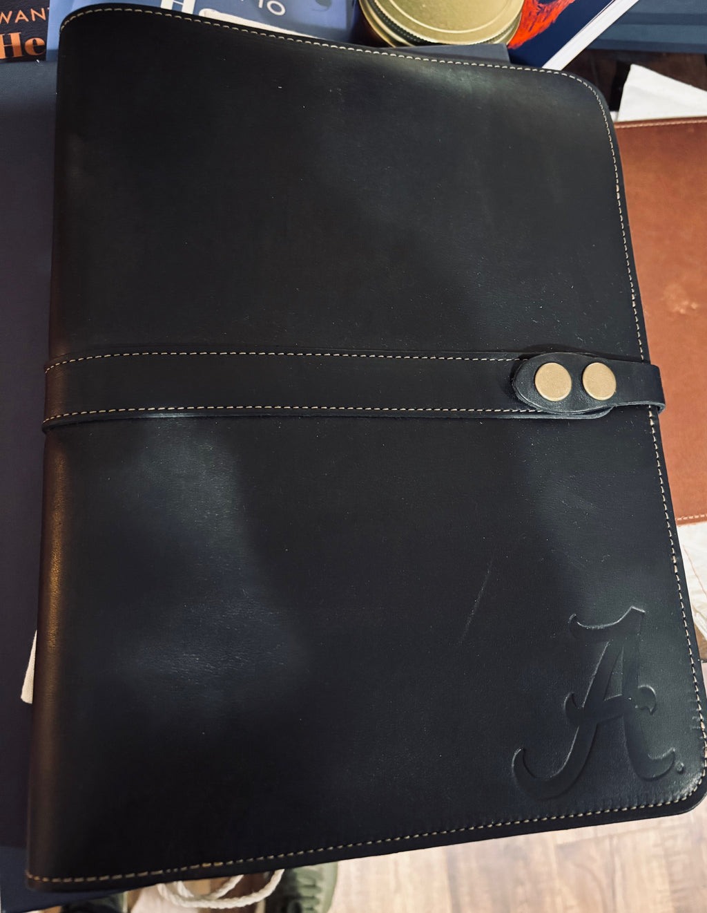 Vanderbilt Padfolio for iPad - Black Leather - Alabama A