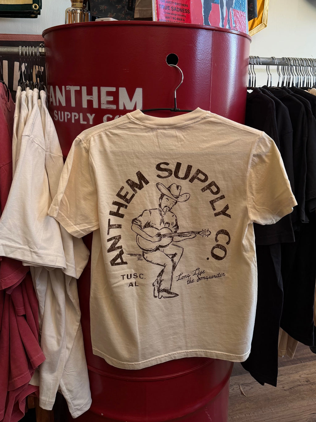 Anthem Supply Co. Pocketed Tee in Ivory