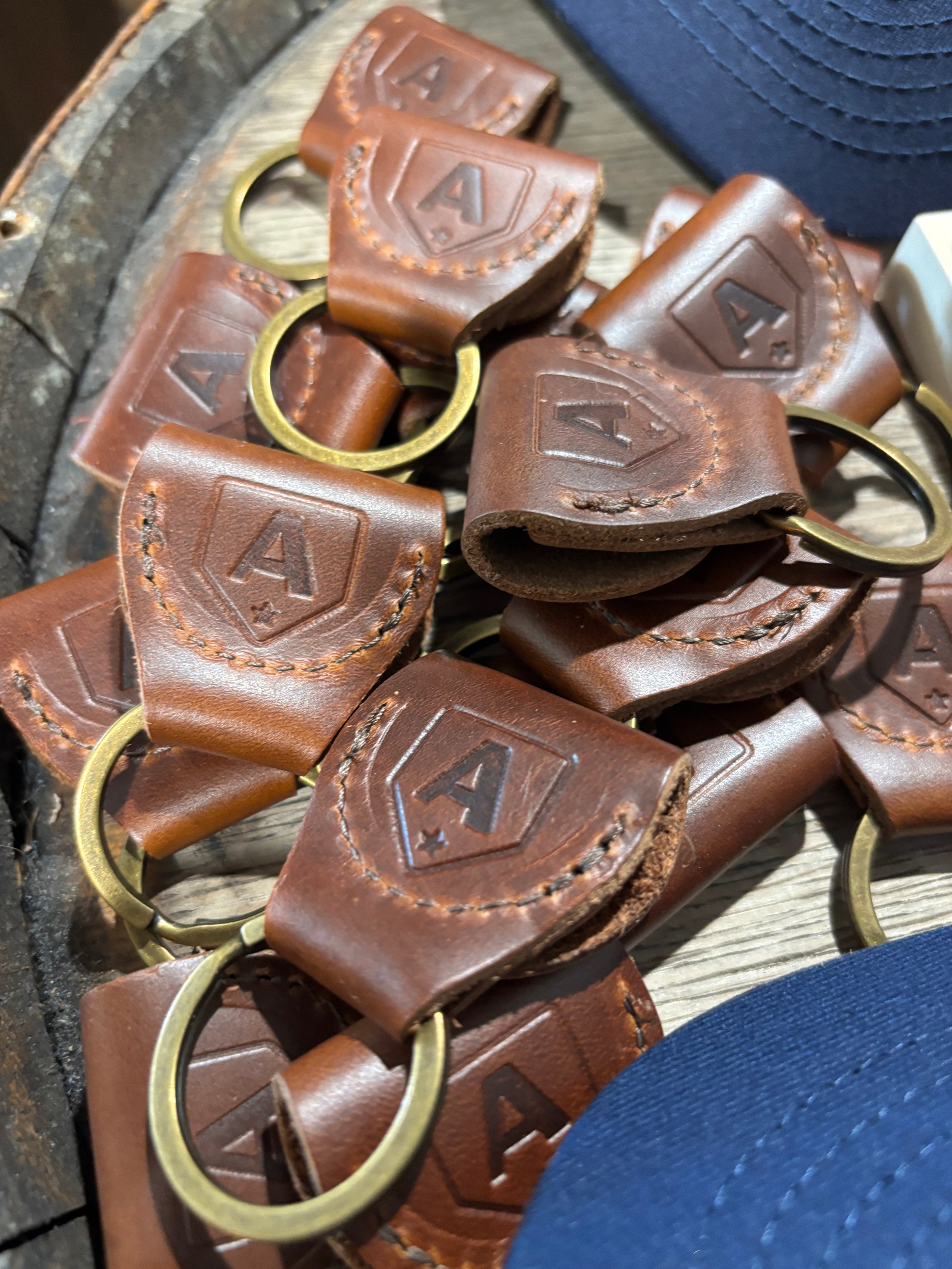 Anthem Leather Guitar Pick Holder Keychain