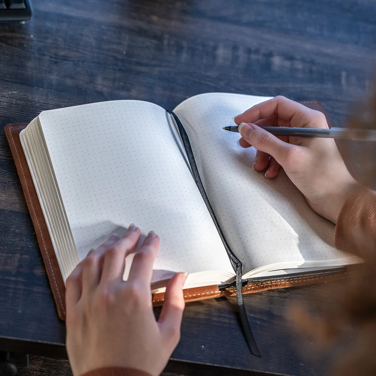 The Scholar Fine Leather Journal Diary - Brown