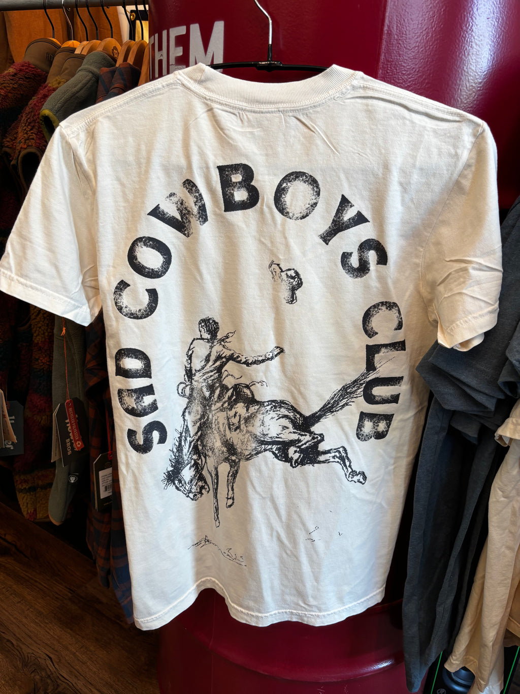 SAD COWBOYS CLUB TEE CREAM