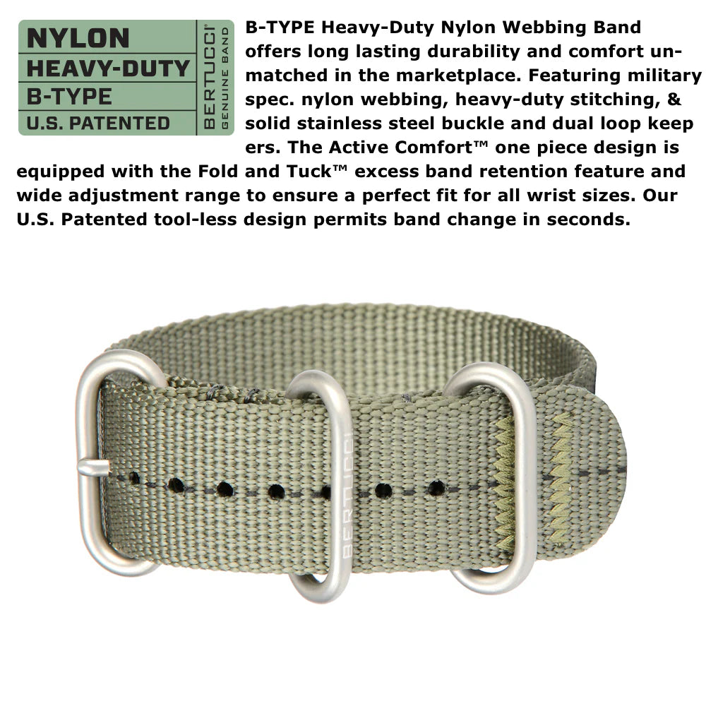 DX3® PLUS™ - BLACK W/ DRAB DIAL, DEFENDER DRAB™ W/ BLACK DASH LINE™ NYLON BAND